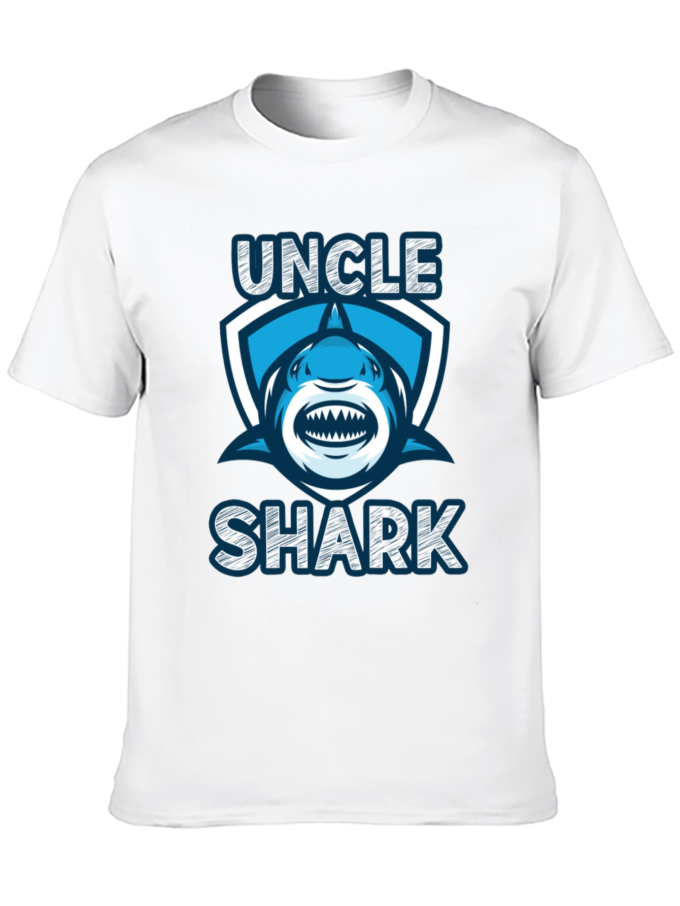 Uncle Shark Graphic Tee - Novelty T-Shirt
