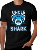 Uncle Shark Graphic Tee - Novelty T-Shirt