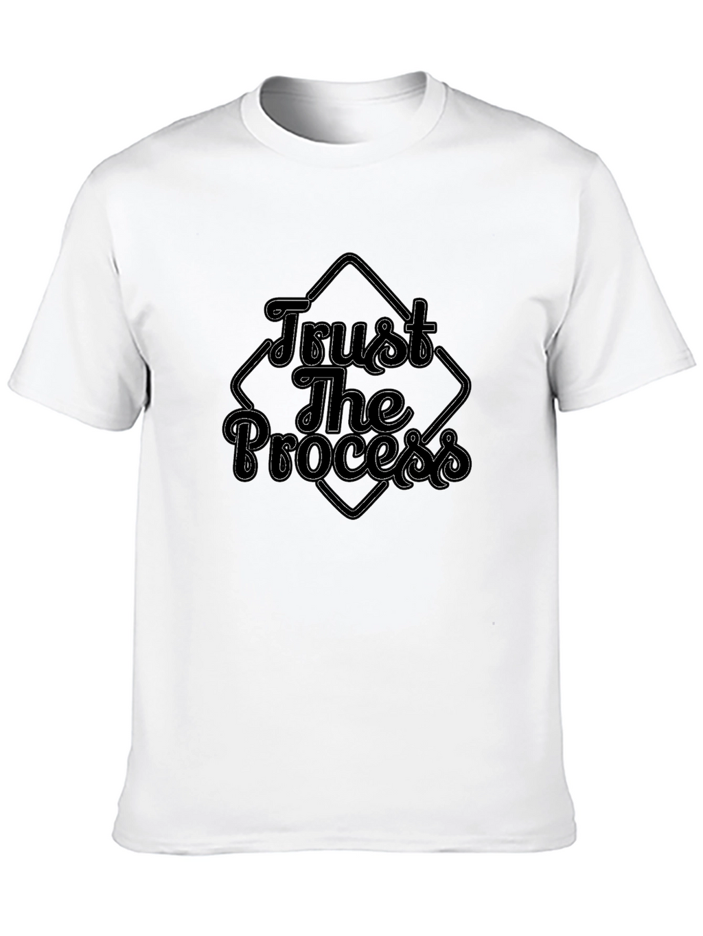 Trust The Process Black Graphic Tee