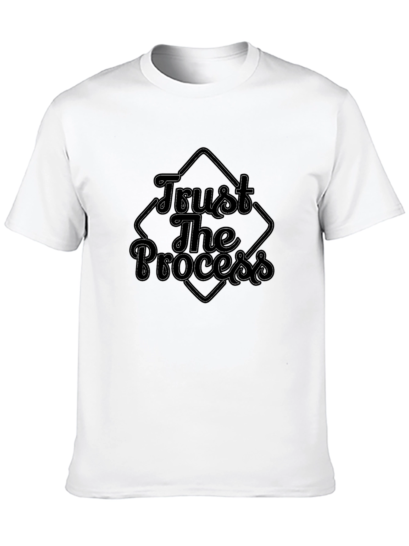 Trust The Process Black Graphic Tee