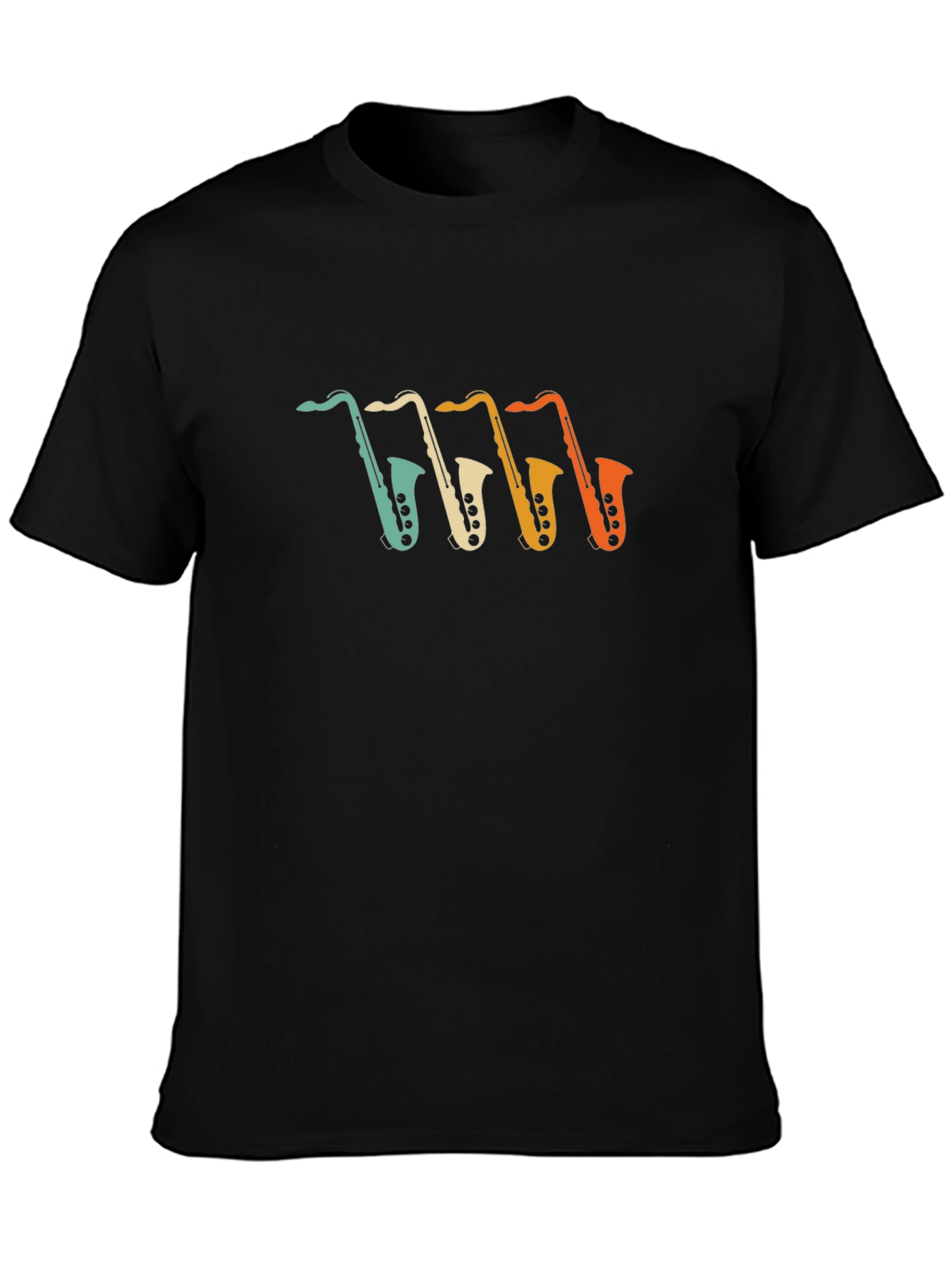 Saxophone Graphic Tee - Retro Music T-Shirt