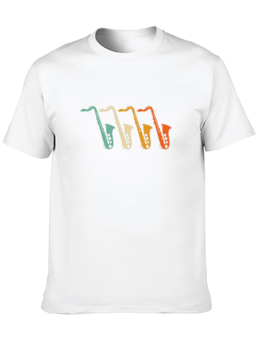 Saxophone Graphic Tee - Retro Music T-Shirt
