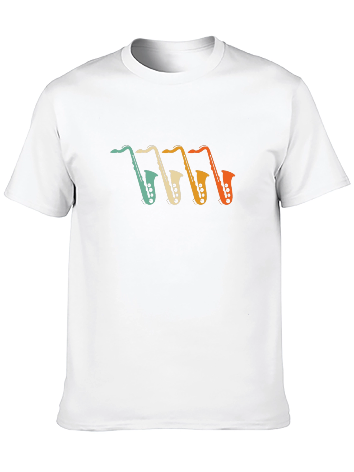 Saxophone Graphic Tee - Retro Music T-Shirt