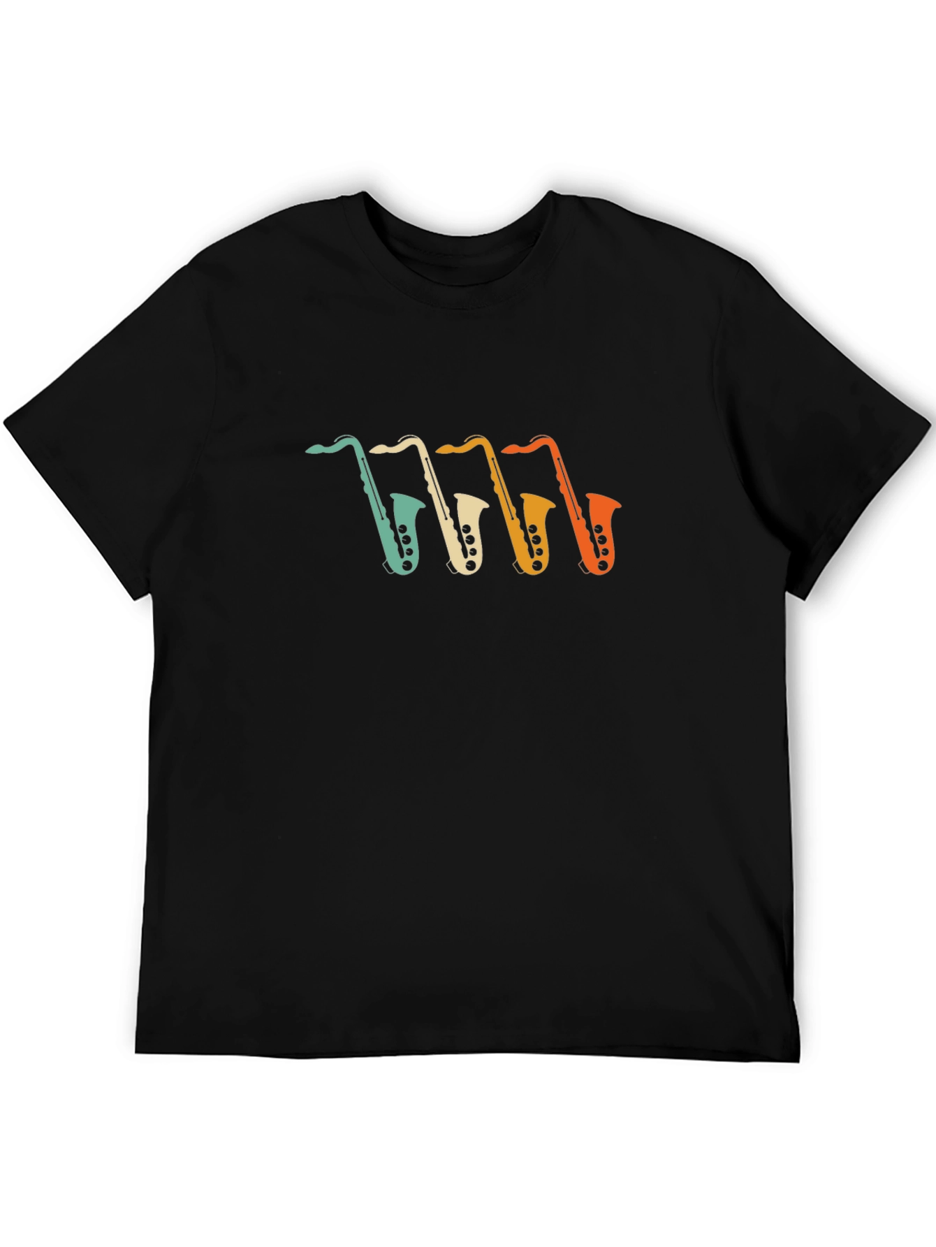 Saxophone Graphic Tee - Retro Music T-Shirt
