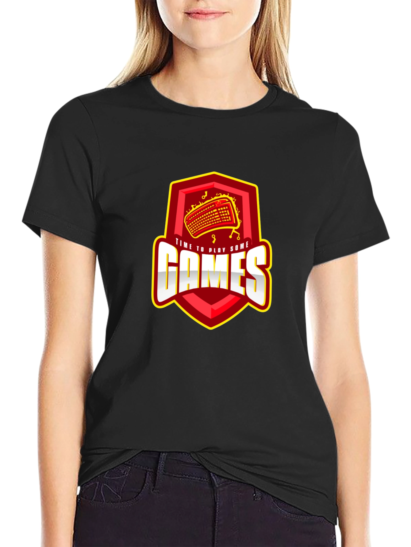 Time To Play Games Black T-Shirt - Gamer Apparel