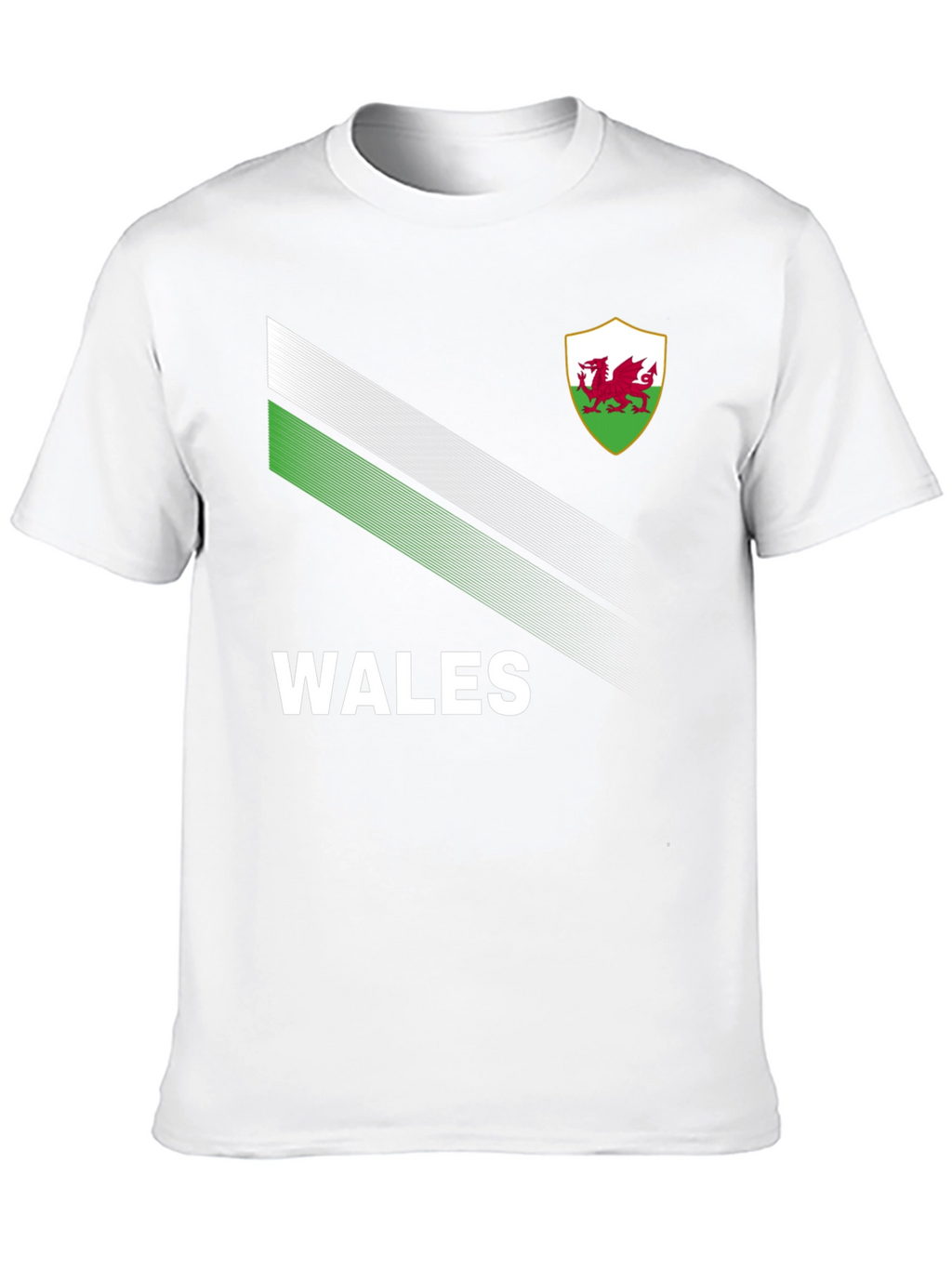 Wales T-Shirt: Black Jersey with Dragon Emblem