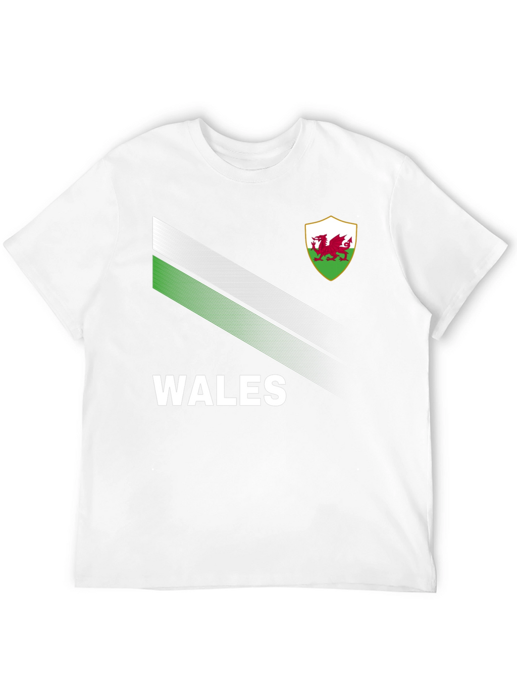 Wales T-Shirt: Black Jersey with Dragon Emblem