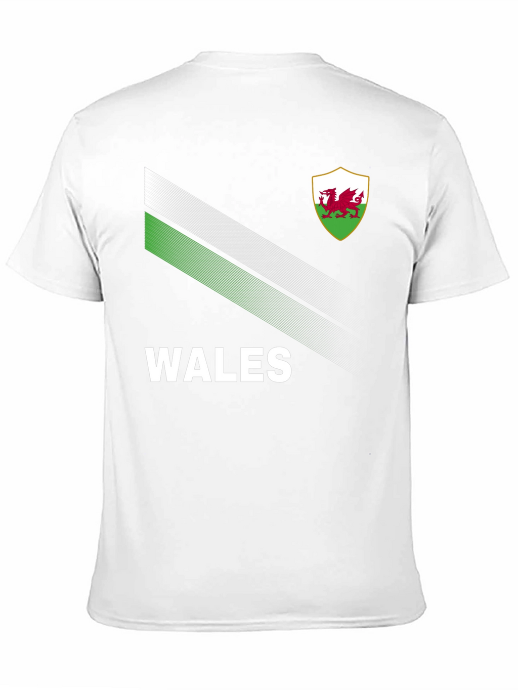 Wales T-Shirt: Black Jersey with Dragon Emblem