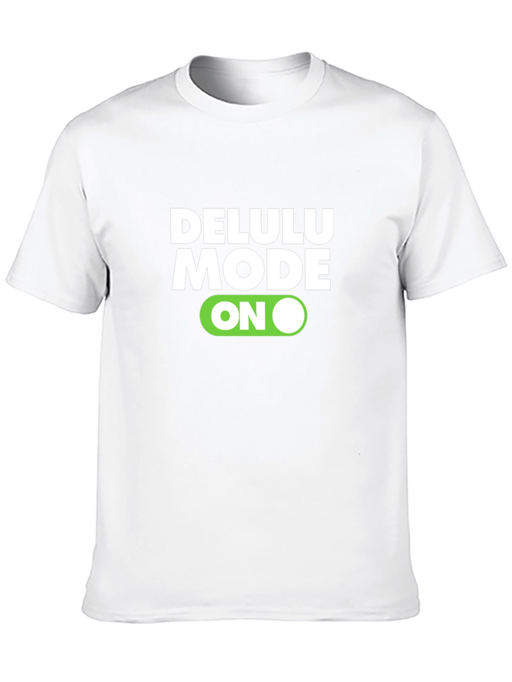 Delulu Mode ON Black Graphic Tee