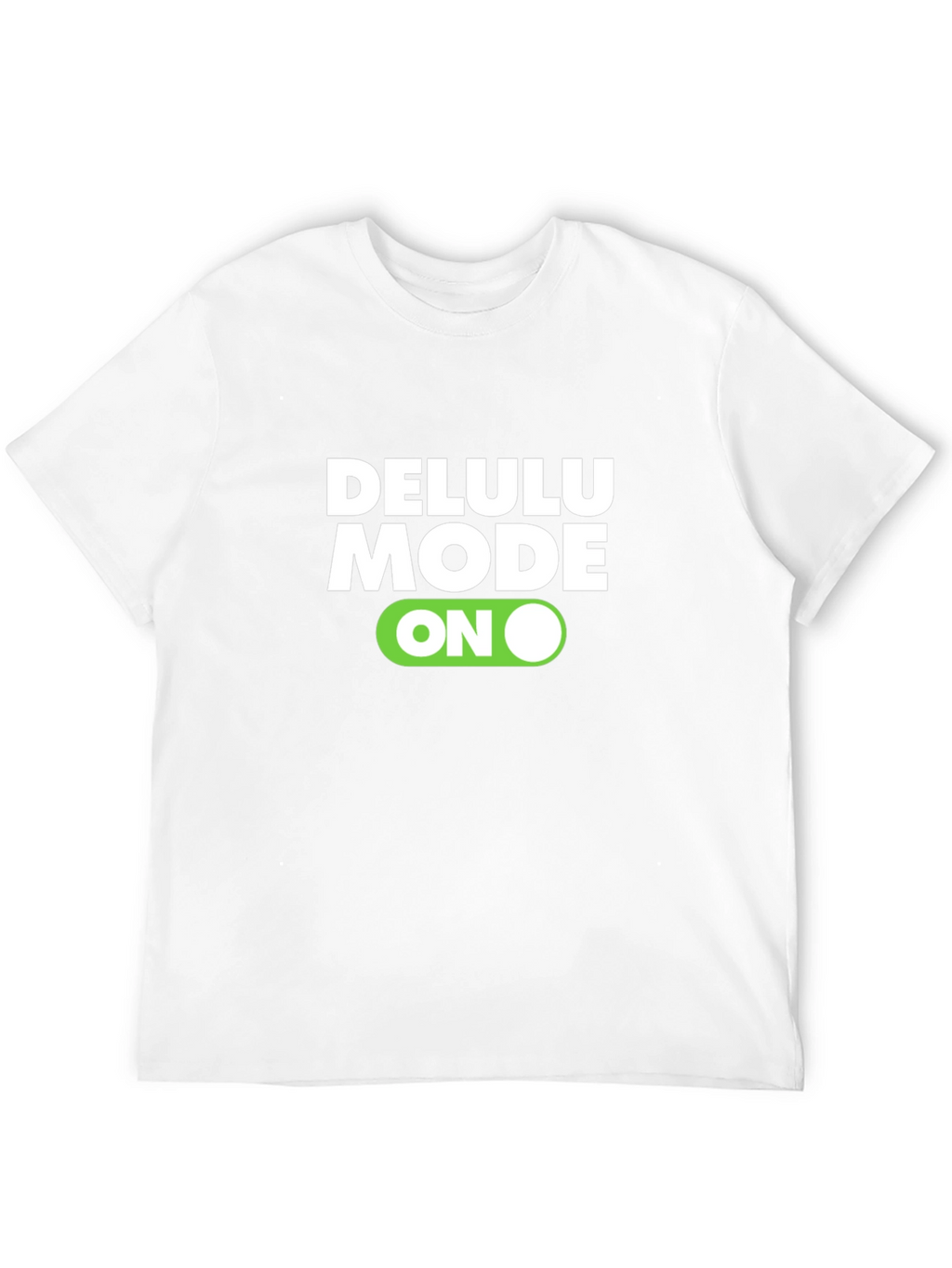 Delulu Mode ON Black Graphic Tee