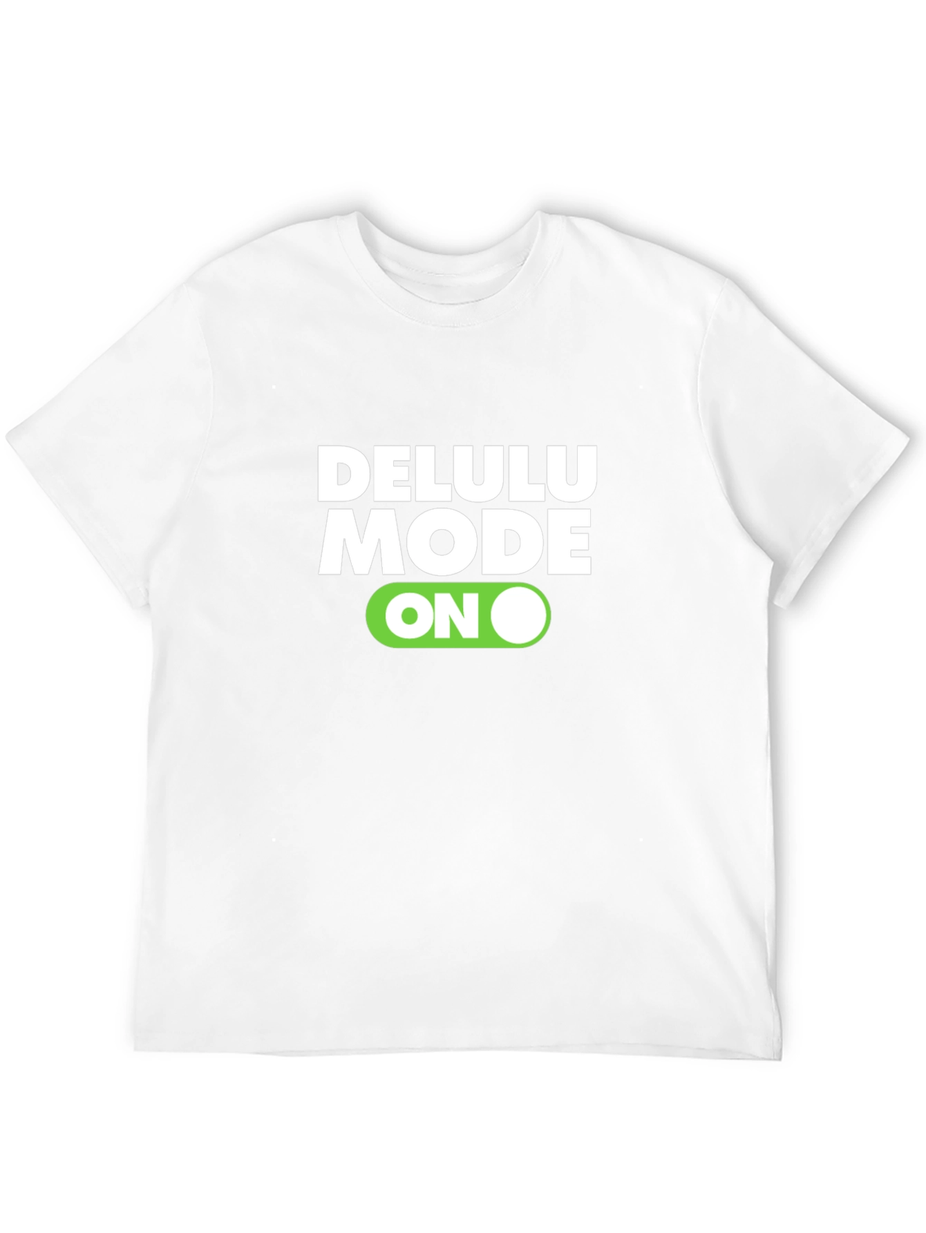 Delulu Mode ON Black Graphic Tee