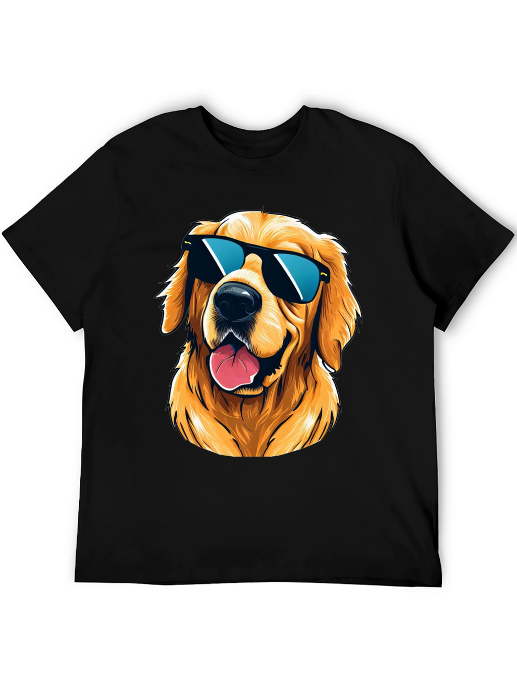 Cool Golden Retriever Sunglasses T-Shirt
