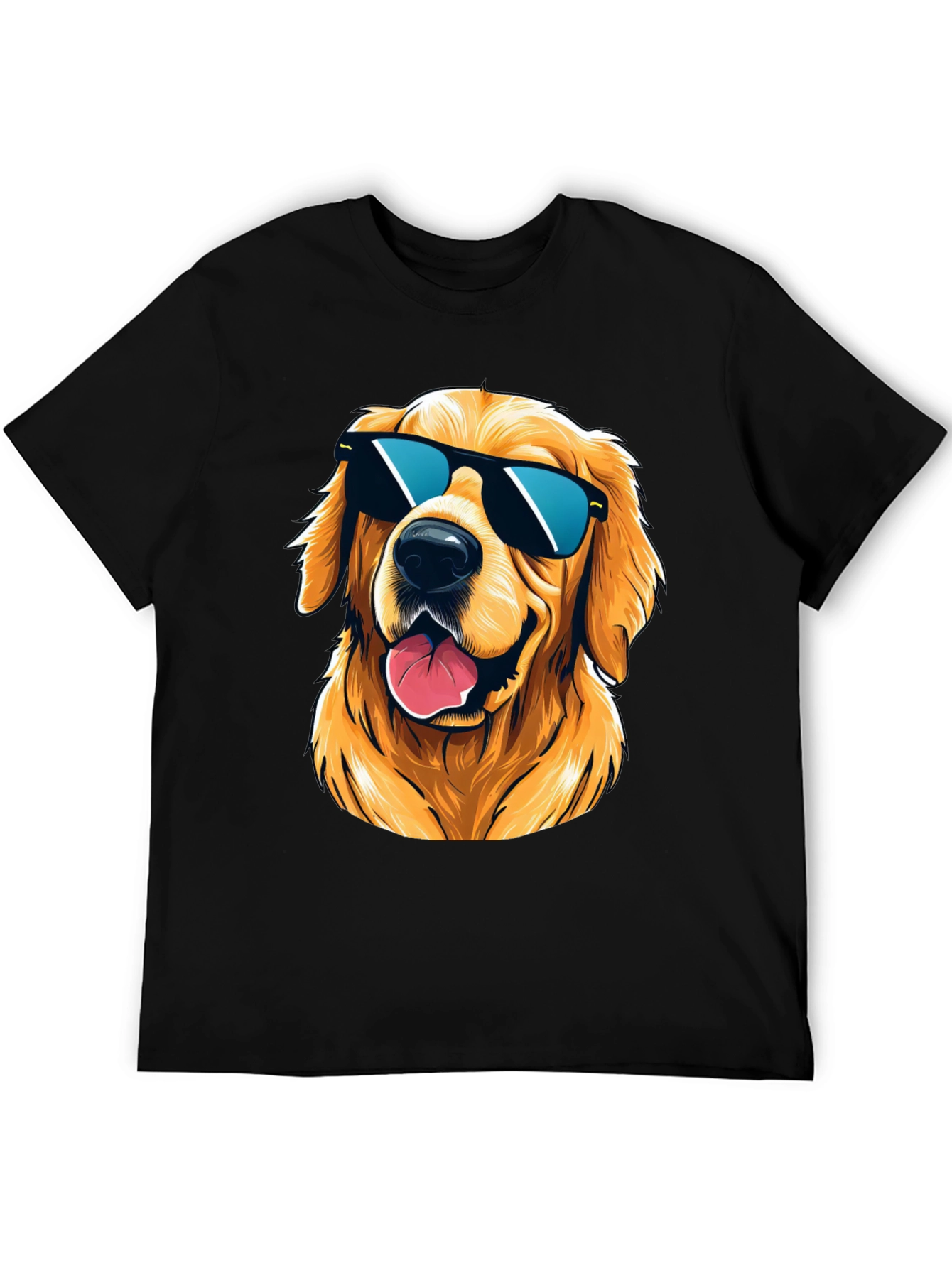 Cool Golden Retriever Sunglasses T-Shirt