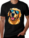 Cool Golden Retriever Sunglasses T-Shirt