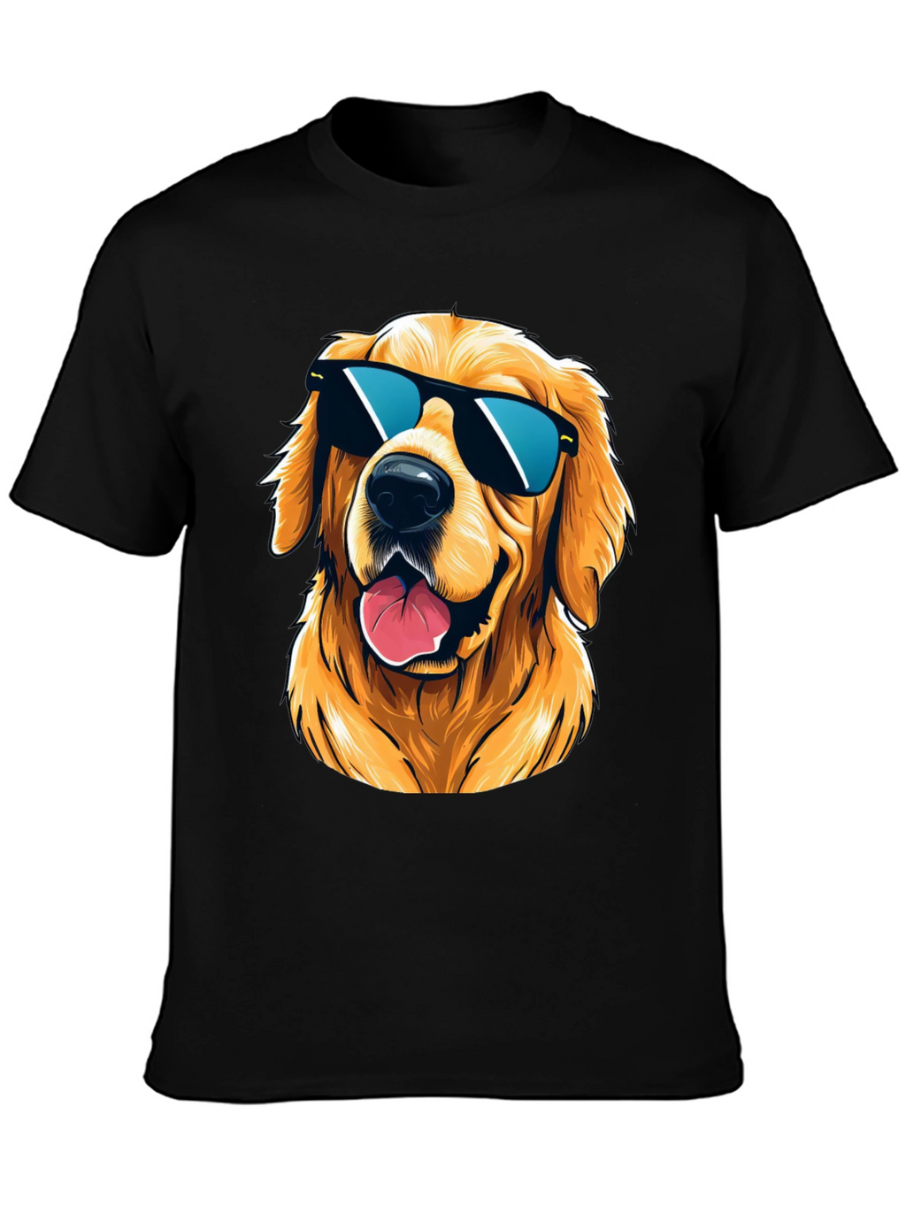 Cool Golden Retriever Sunglasses T-Shirt