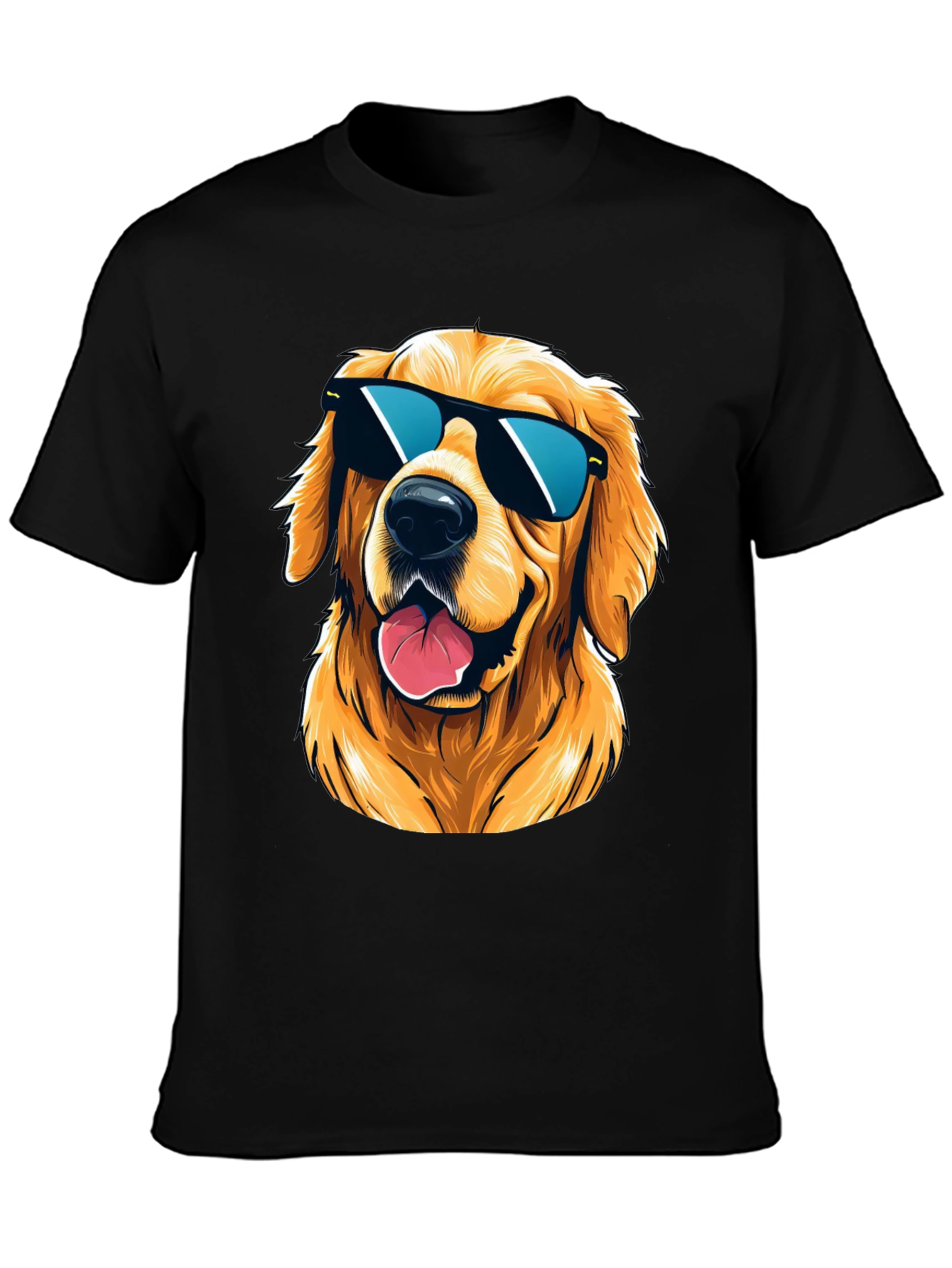 Cool Golden Retriever Sunglasses T-Shirt