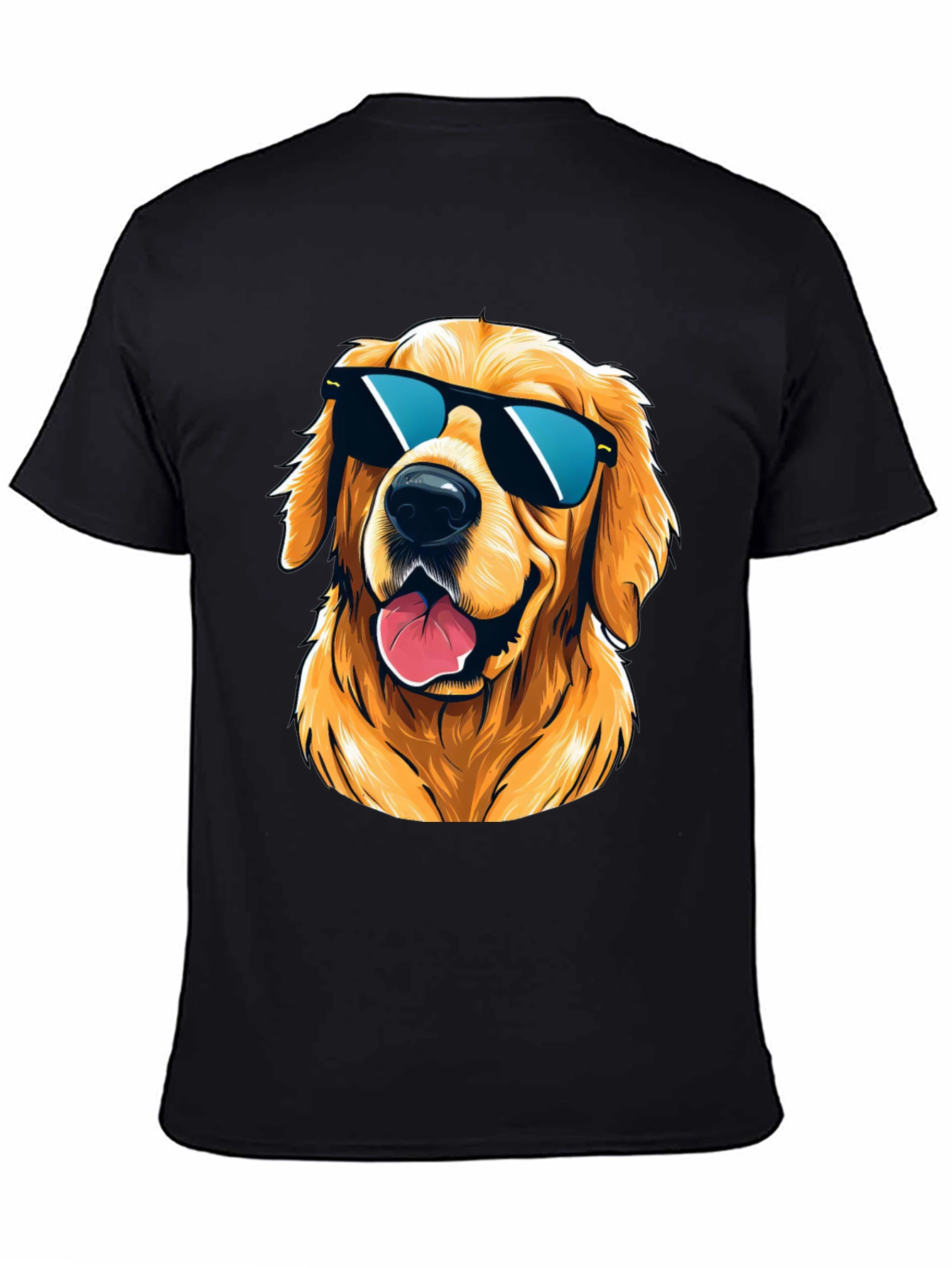 Cool Golden Retriever Sunglasses T-Shirt