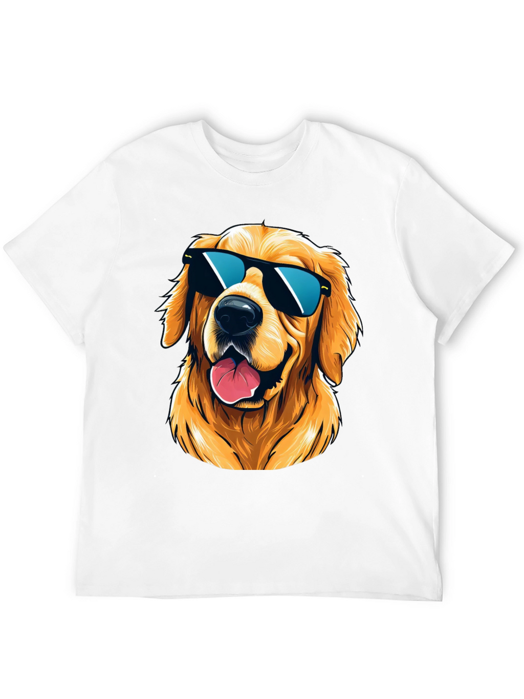 Cool Golden Retriever Sunglasses T-Shirt