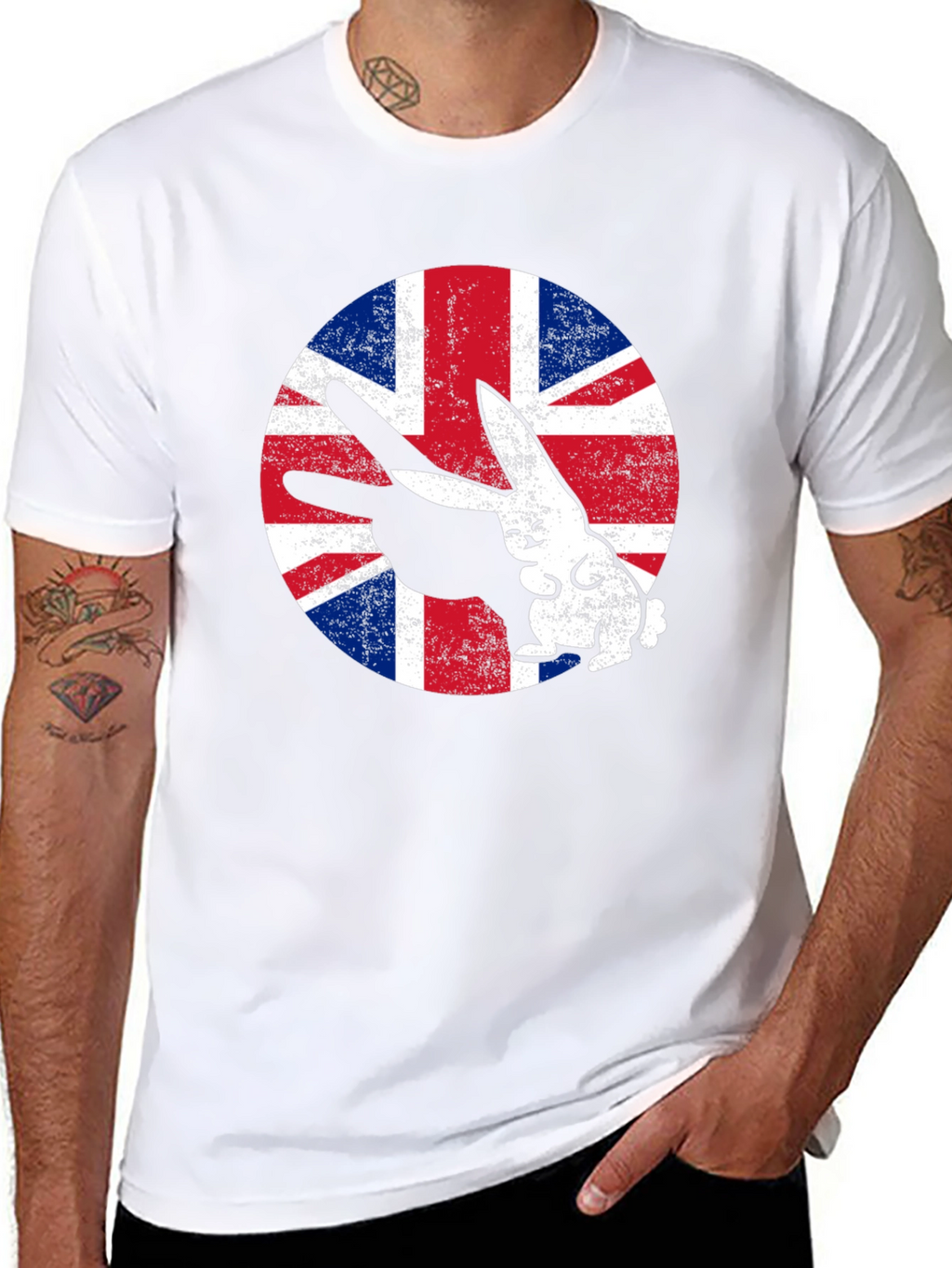 Union Jack Rabbit T-Shirt - British Pride