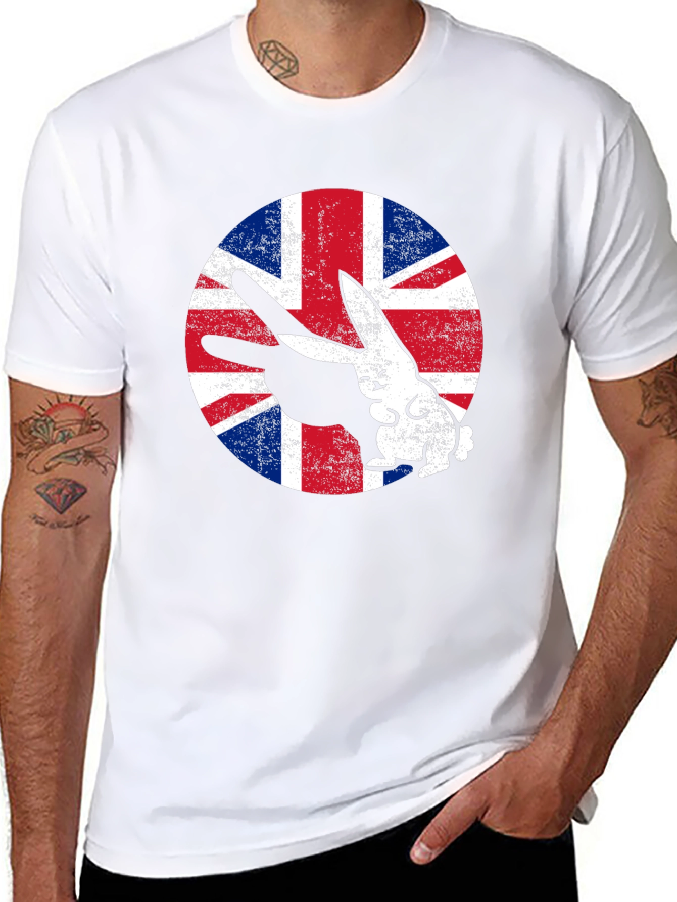 Union Jack Rabbit T-Shirt - British Pride