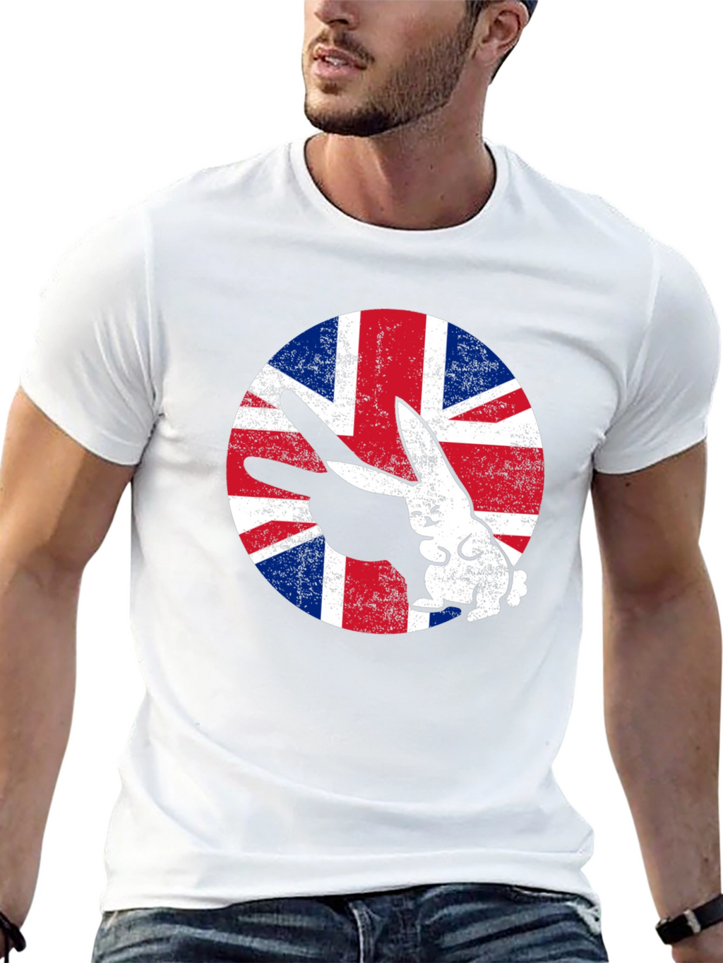 Union Jack Rabbit T-Shirt - British Pride