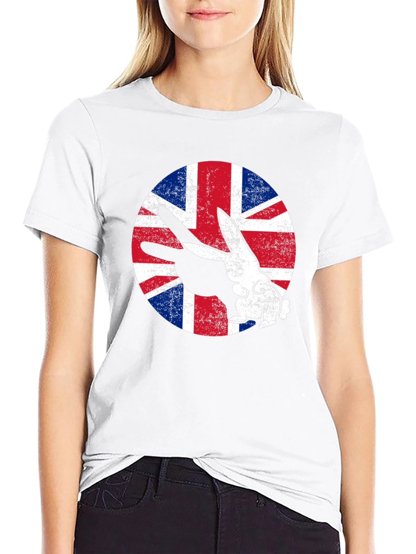 Union Jack Rabbit T-Shirt - British Pride