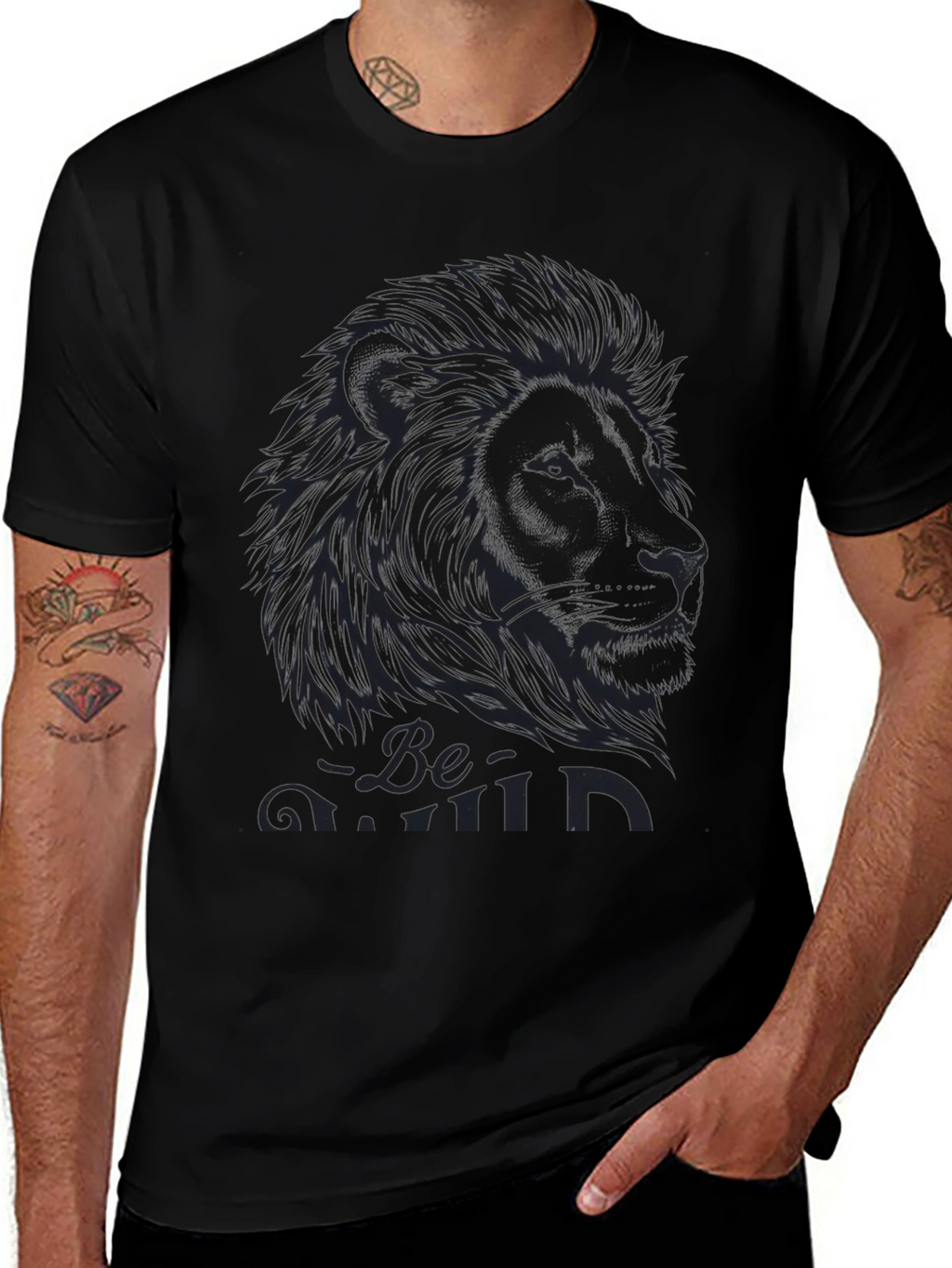 Lion Graphic Tee - Be Kind T-Shirt