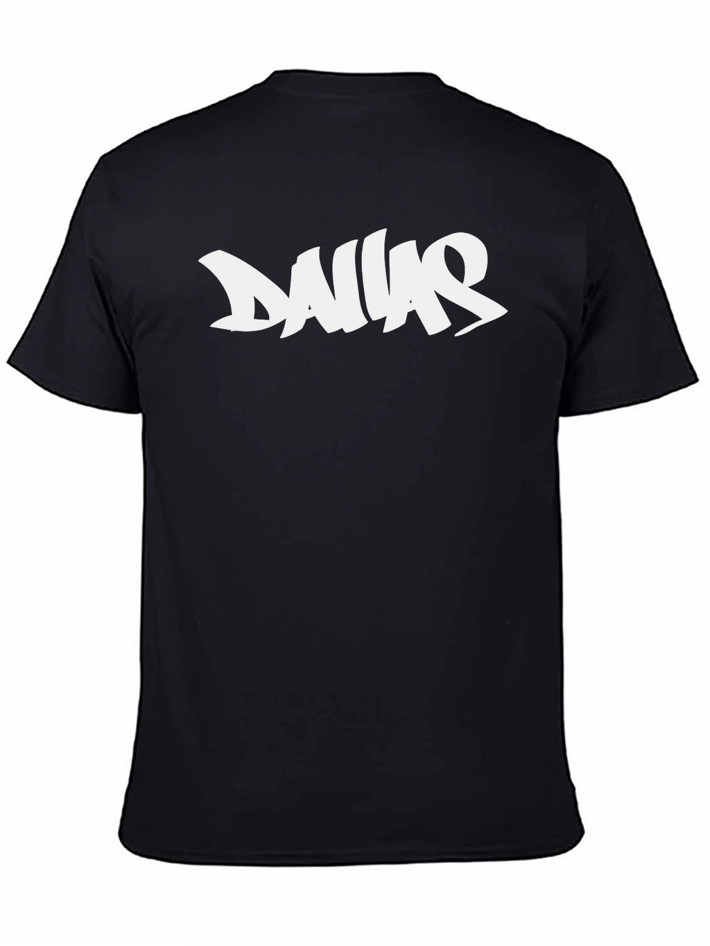 Dallas Graphic Tee - Black Cotton T-Shirt