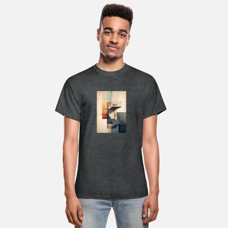 Abstract building with stairs. Contemporary art