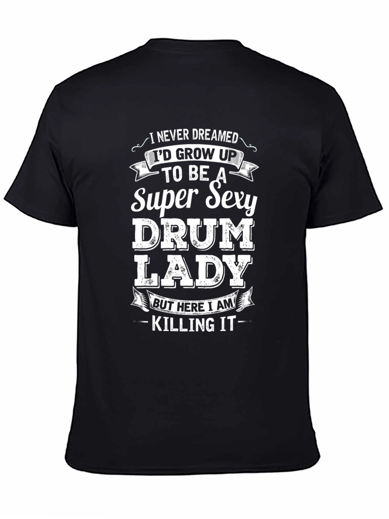 Super Sexy Drum Lady Graphic Tee