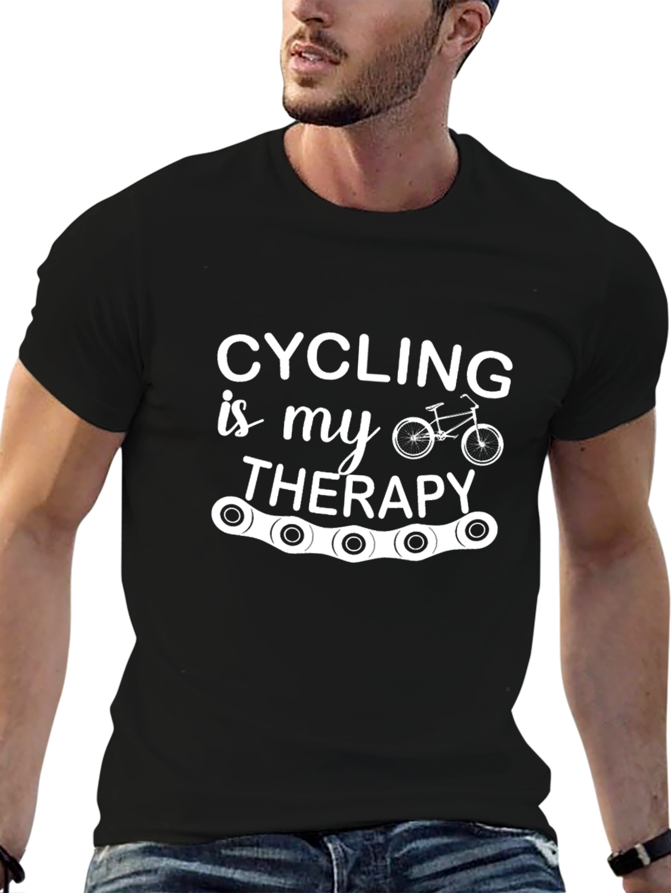 Cycling is My Therapy Graphic Tee