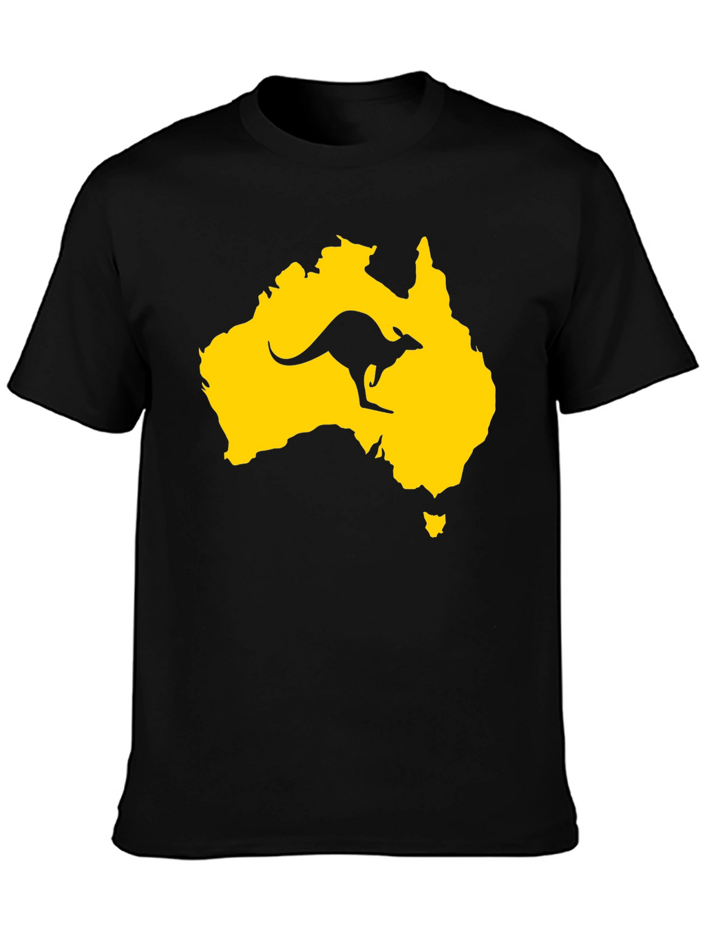 Australia Kangaroo T-Shirt - Black Graphic Tee