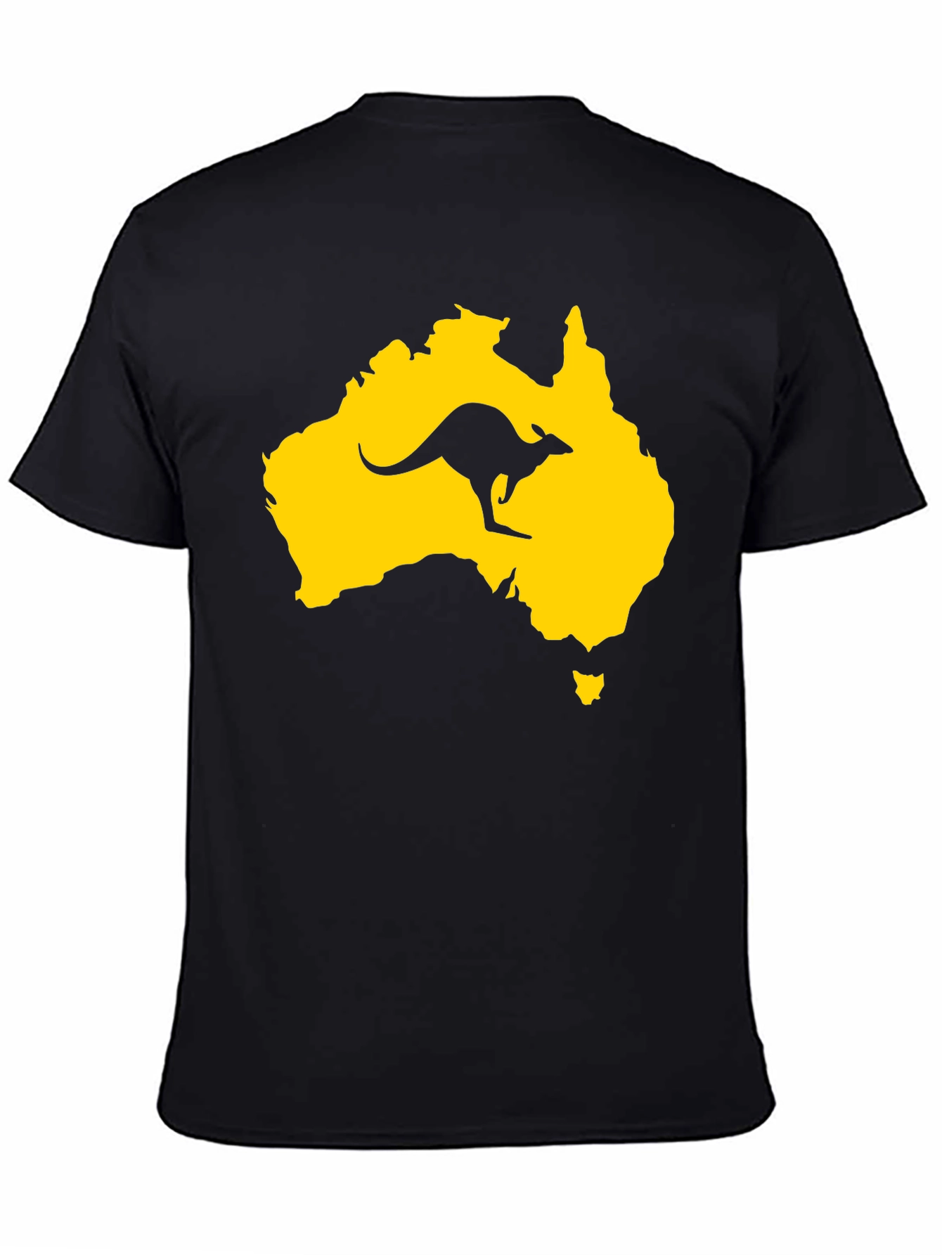 Australia Kangaroo T-Shirt - Black Graphic Tee
