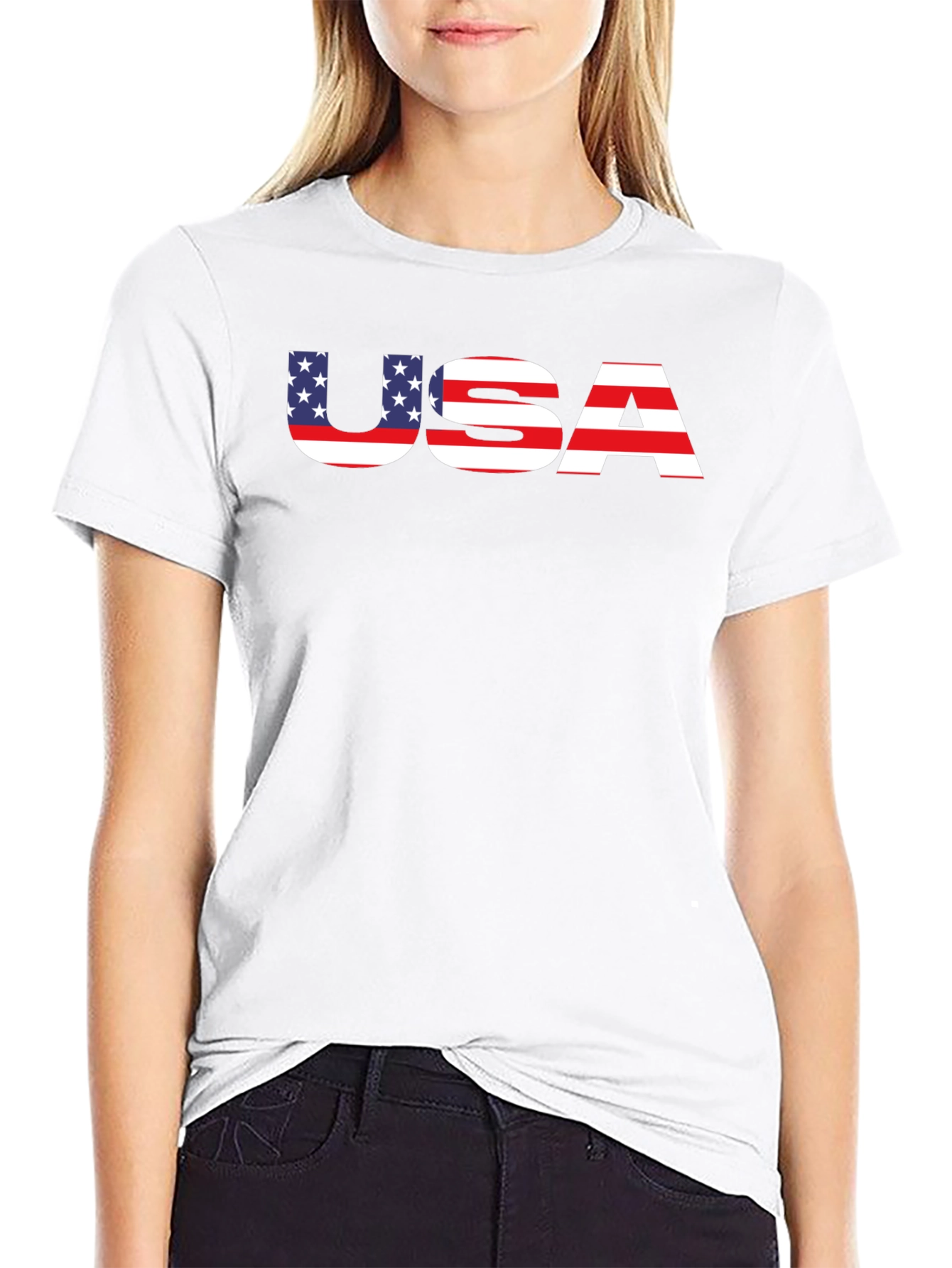 USA Flag Graphic T-Shirt
