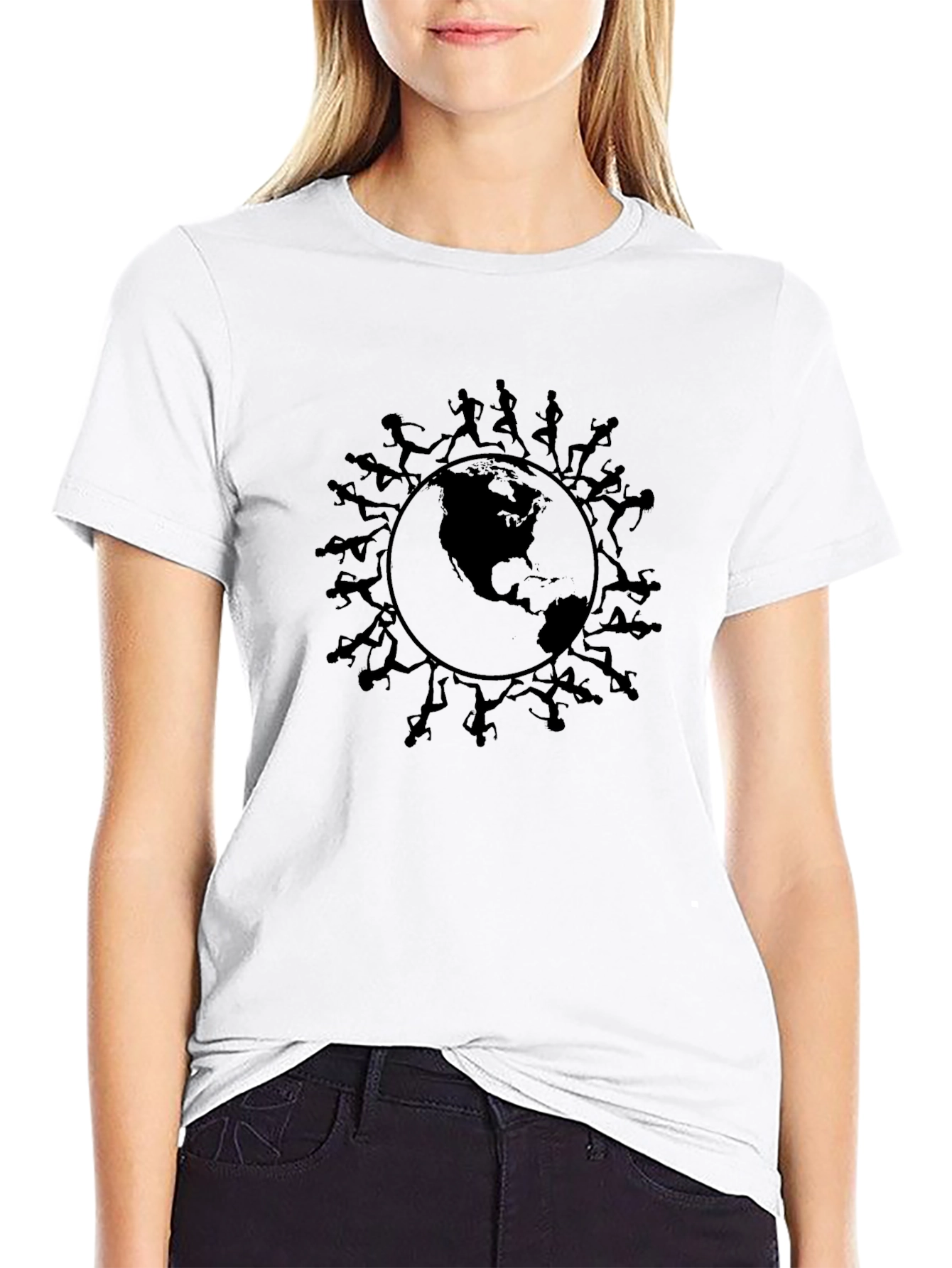 Global Runners Graphic T-Shirt - Black