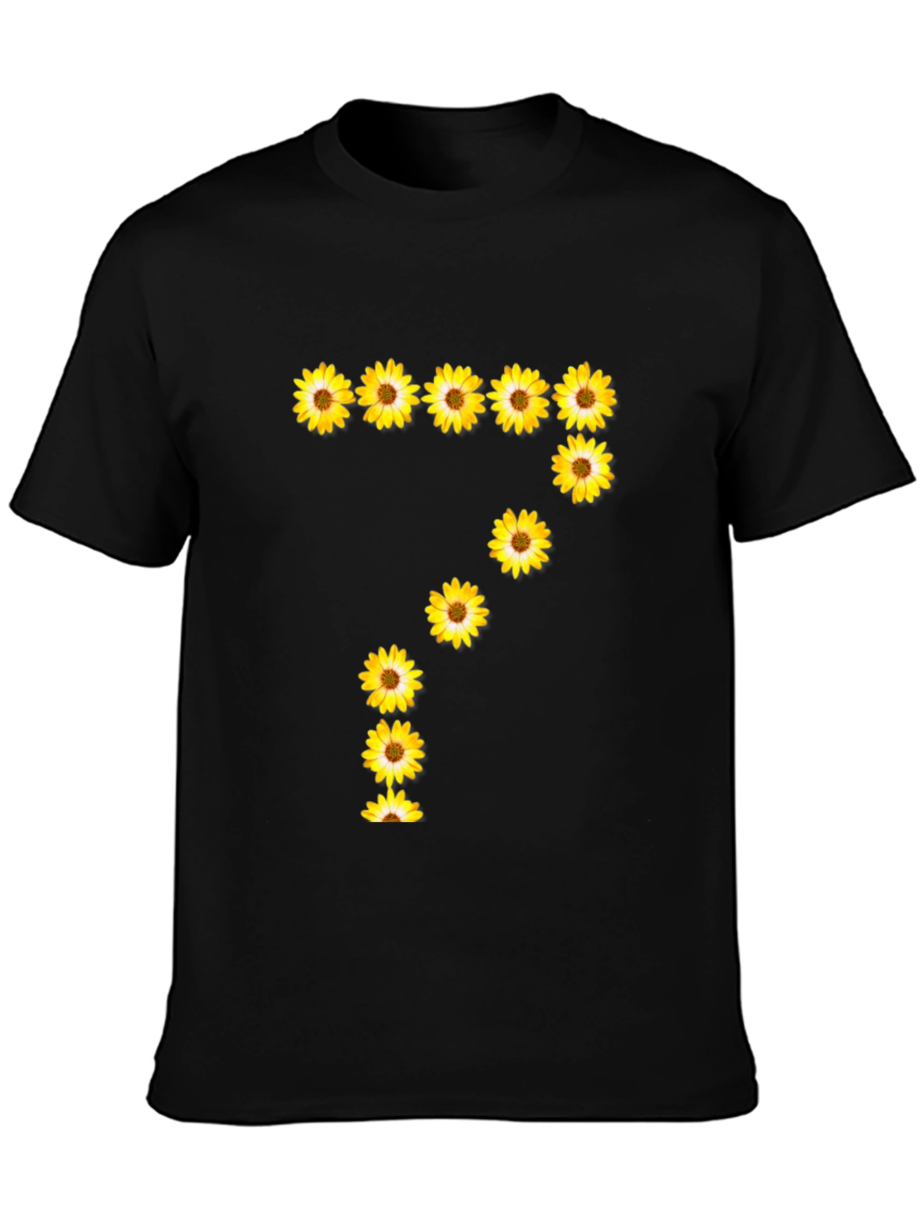 Sunflower Number 7 Black T-Shirt