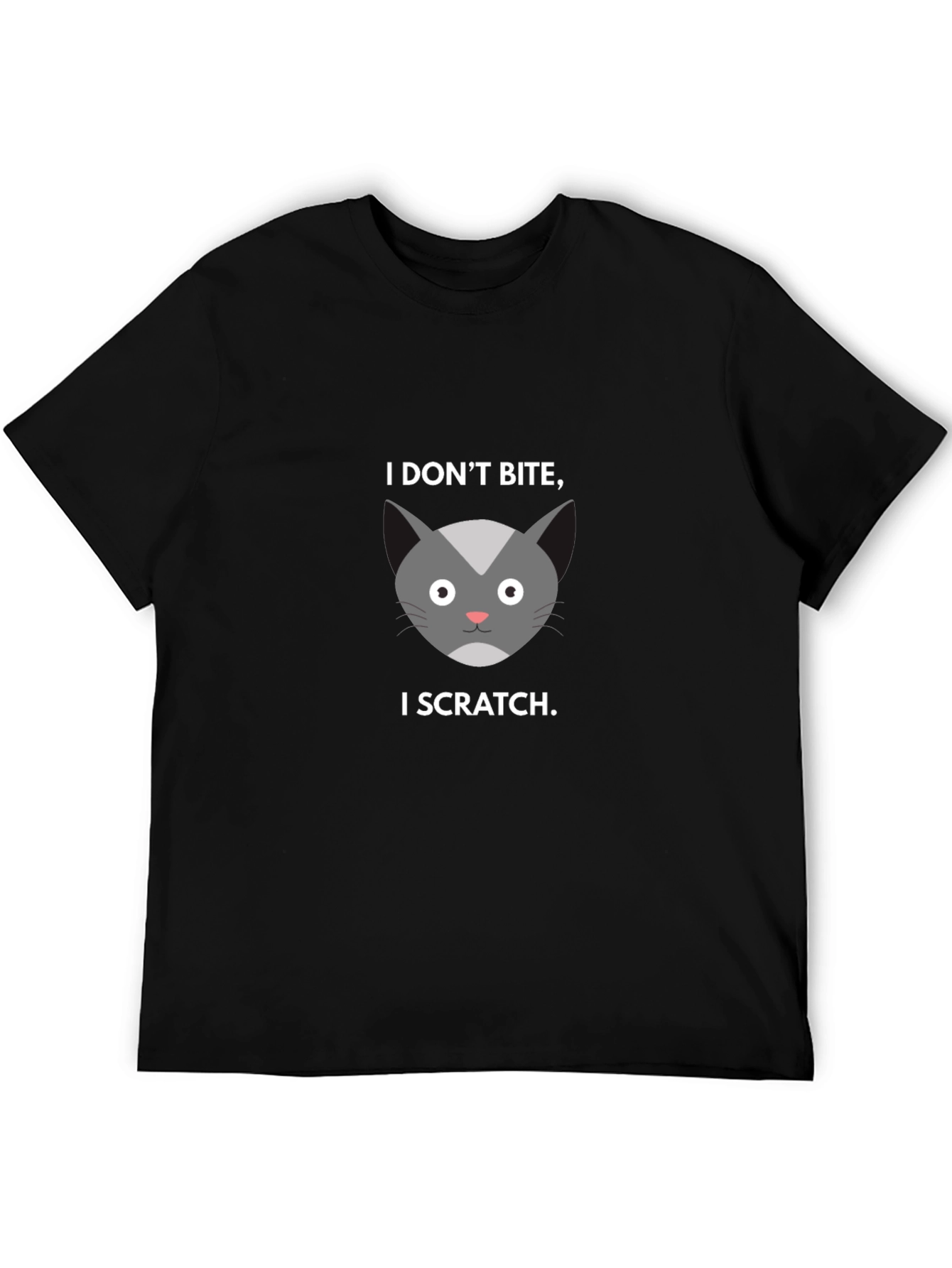 I Dont Bite I Scratch Cat Graphic Tee