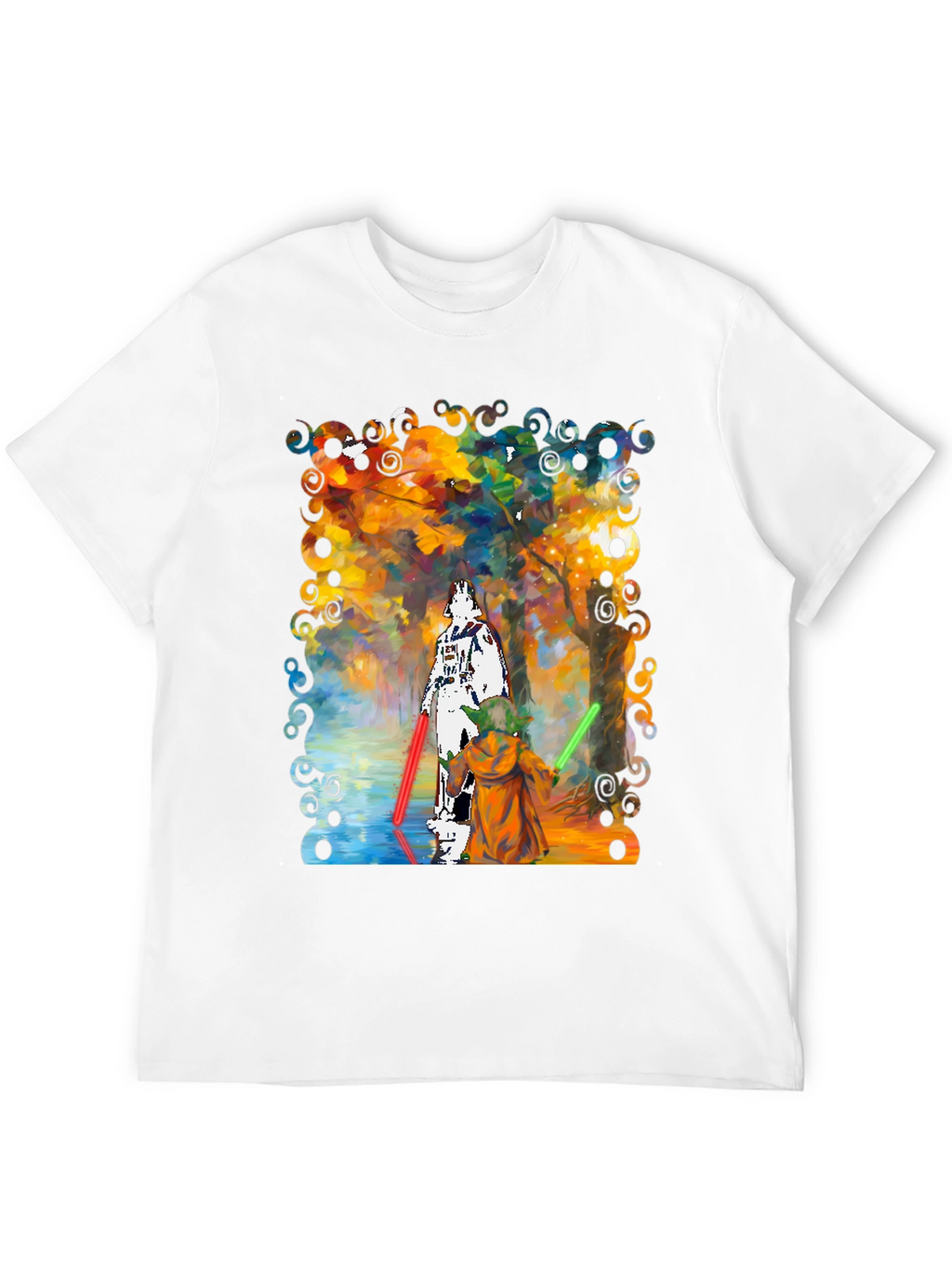 Star Wars Darth Vader Yoda Paint T-Shirt