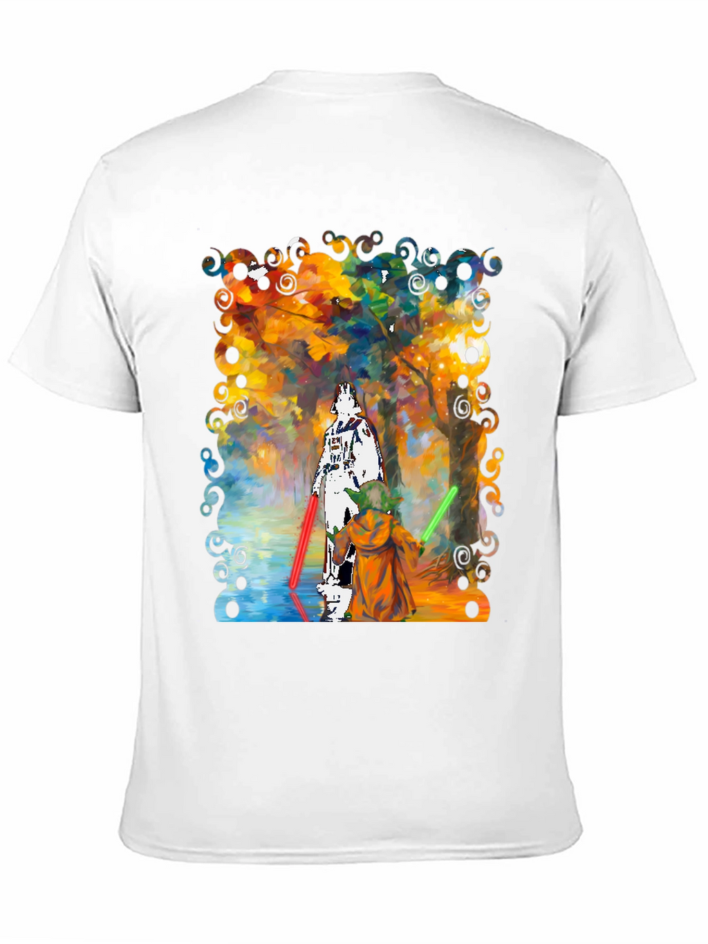 Star Wars Darth Vader Yoda Paint T-Shirt
