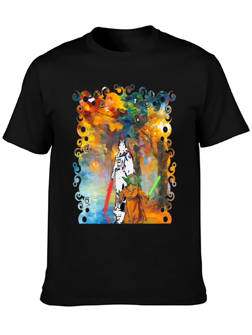 Star Wars Darth Vader Yoda Paint T-Shirt