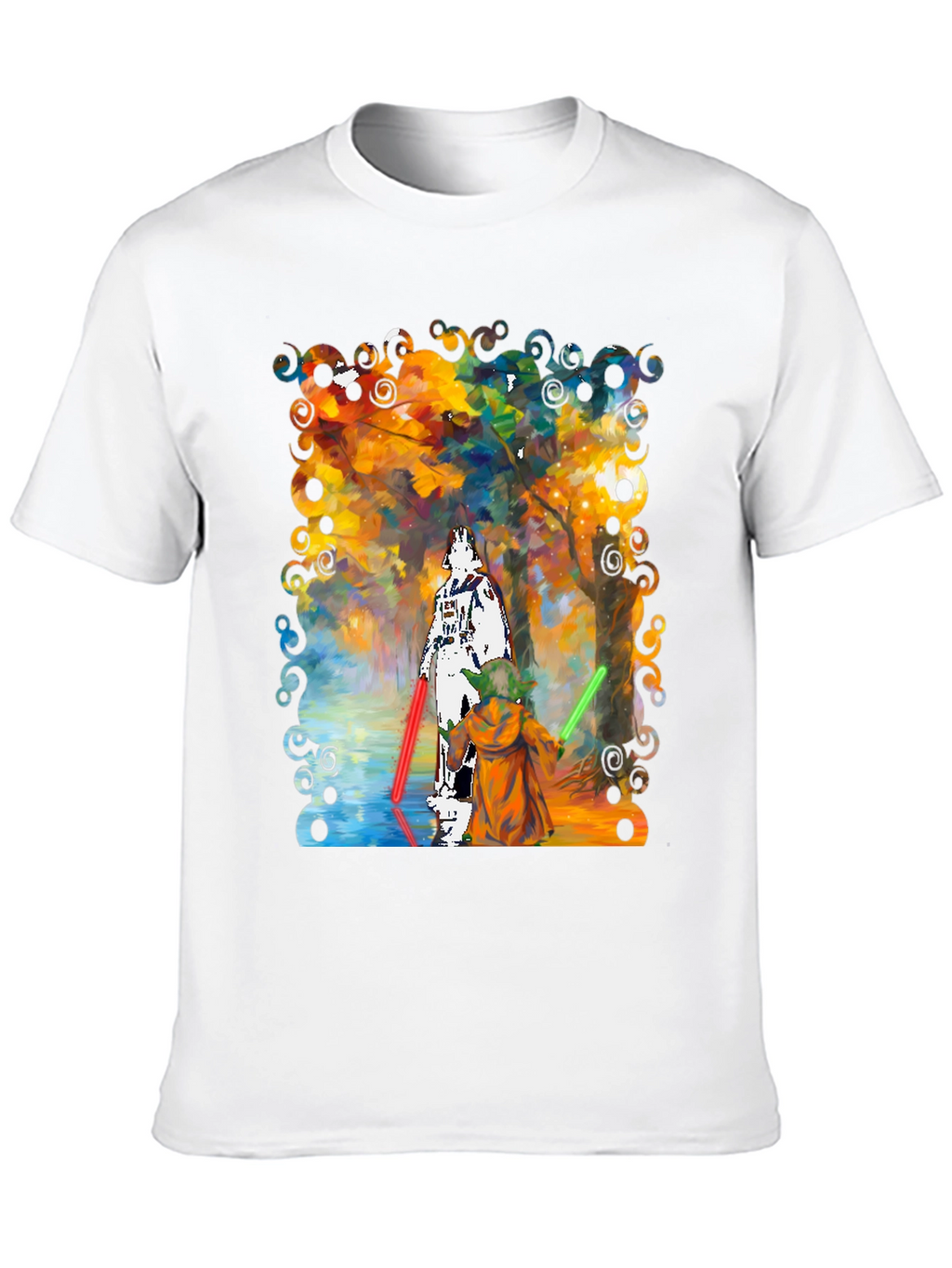 Star Wars Darth Vader Yoda Paint T-Shirt