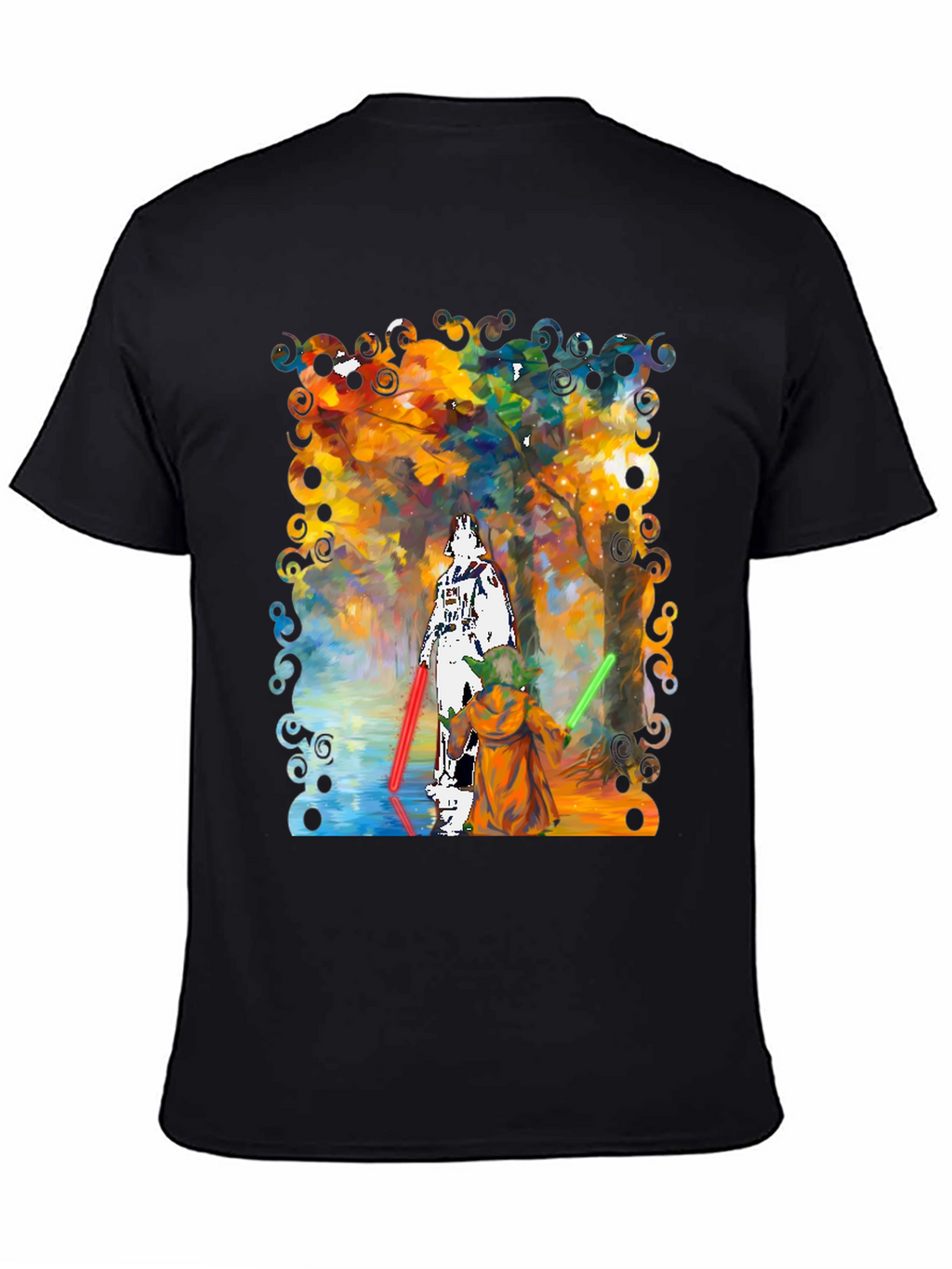 Star Wars Darth Vader Yoda Paint T-Shirt