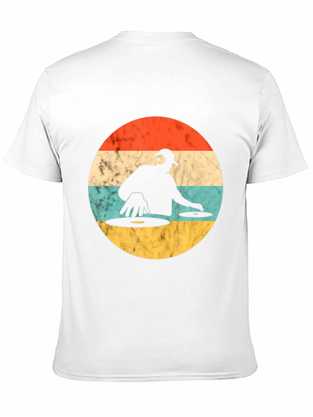 Retro DJ Graphic T-Shirt - Turntable Design
