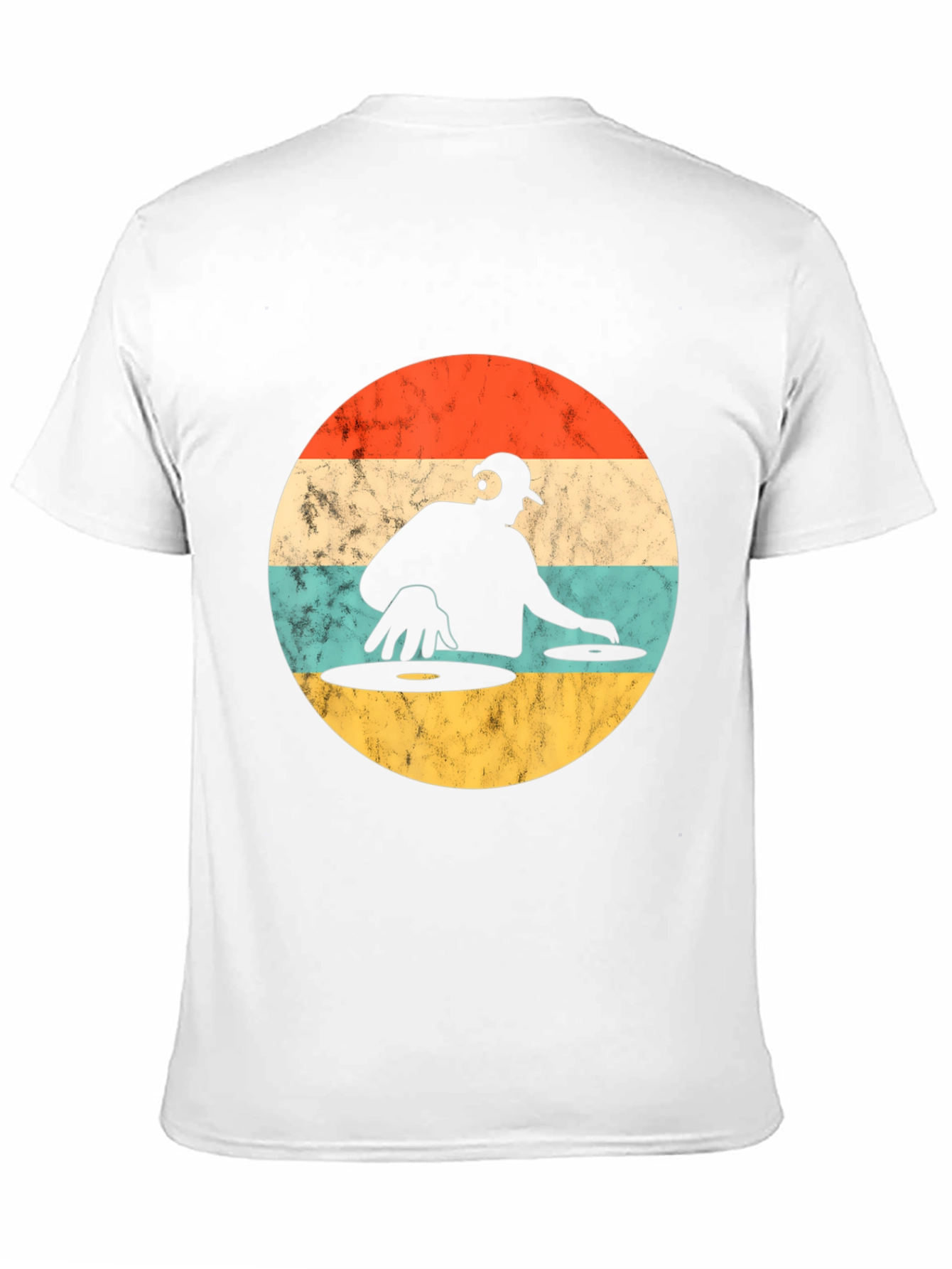 Retro DJ Graphic T-Shirt - Turntable Design