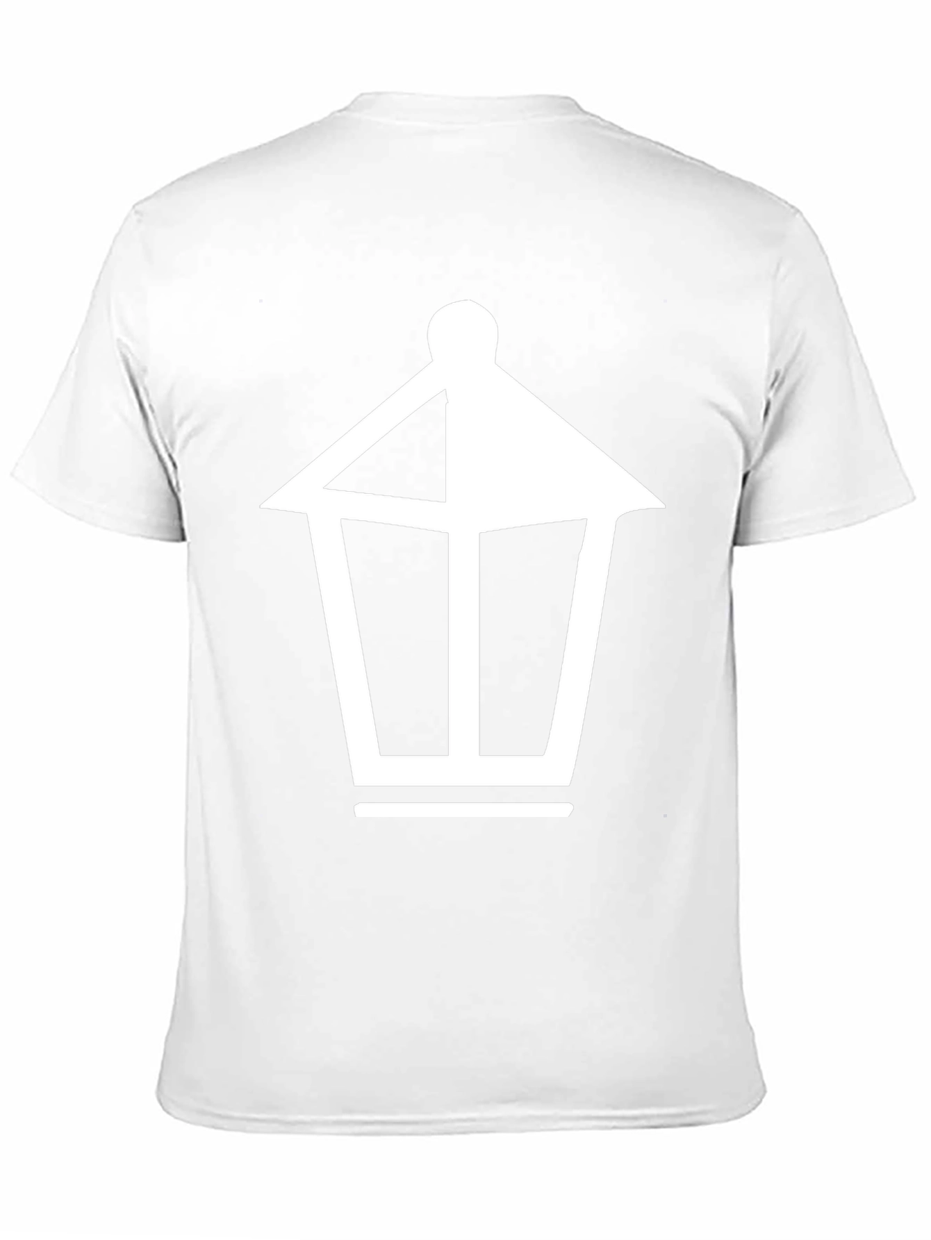 Black T-Shirt with Lantern Graphic