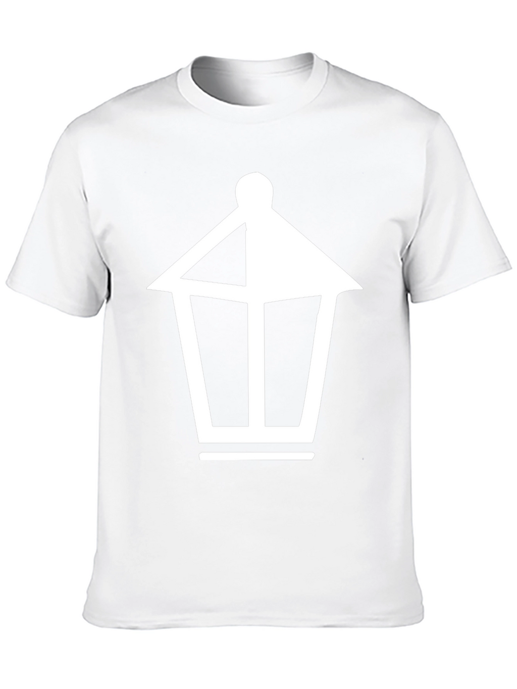 Black T-Shirt with Lantern Graphic