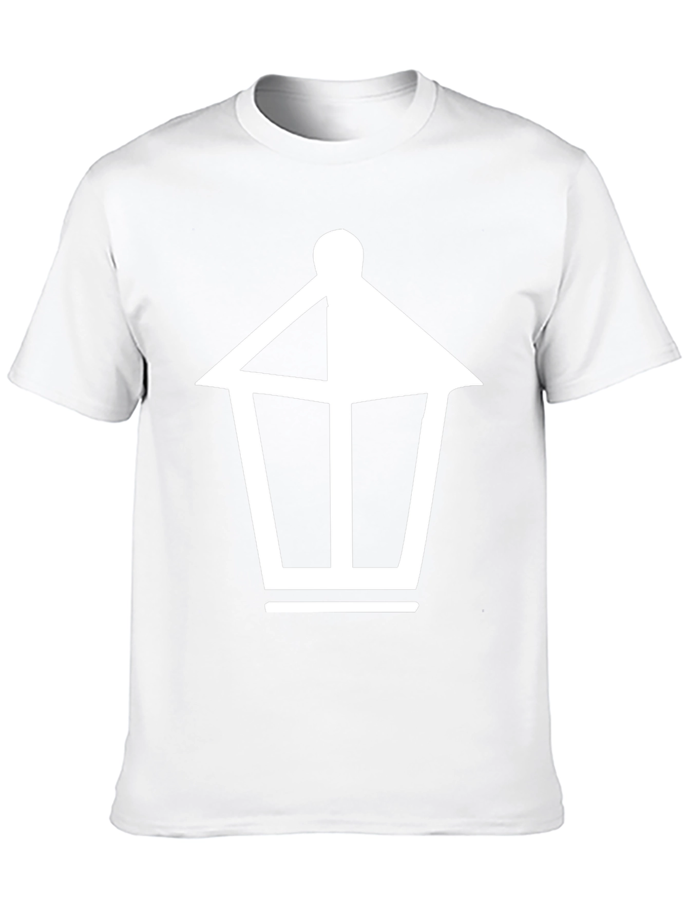 Black T-Shirt with Lantern Graphic