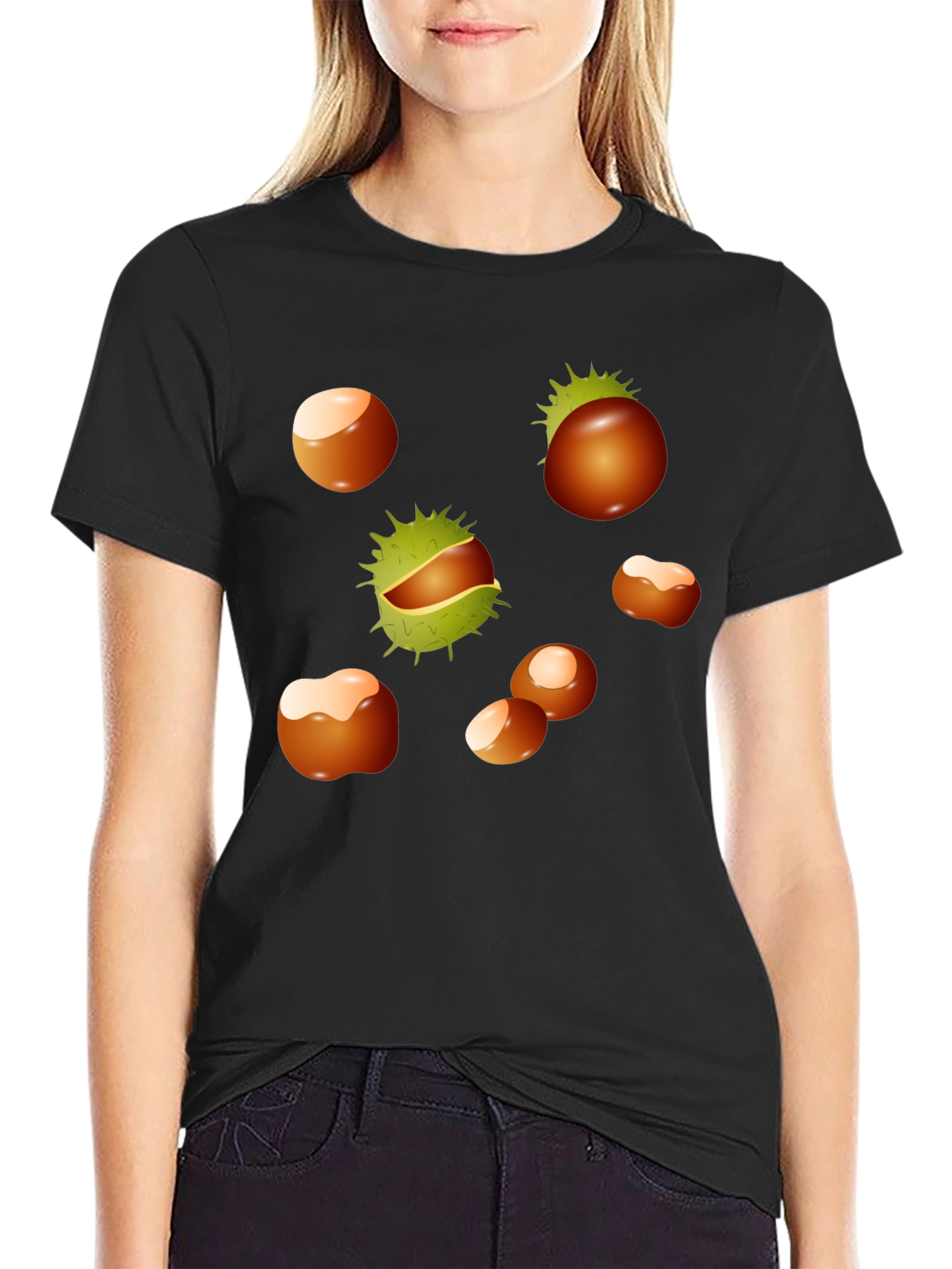 Chestnuts Patterned T-Shirt