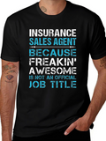 Insurance Sales Agent Awesome Job Title T-Shirt