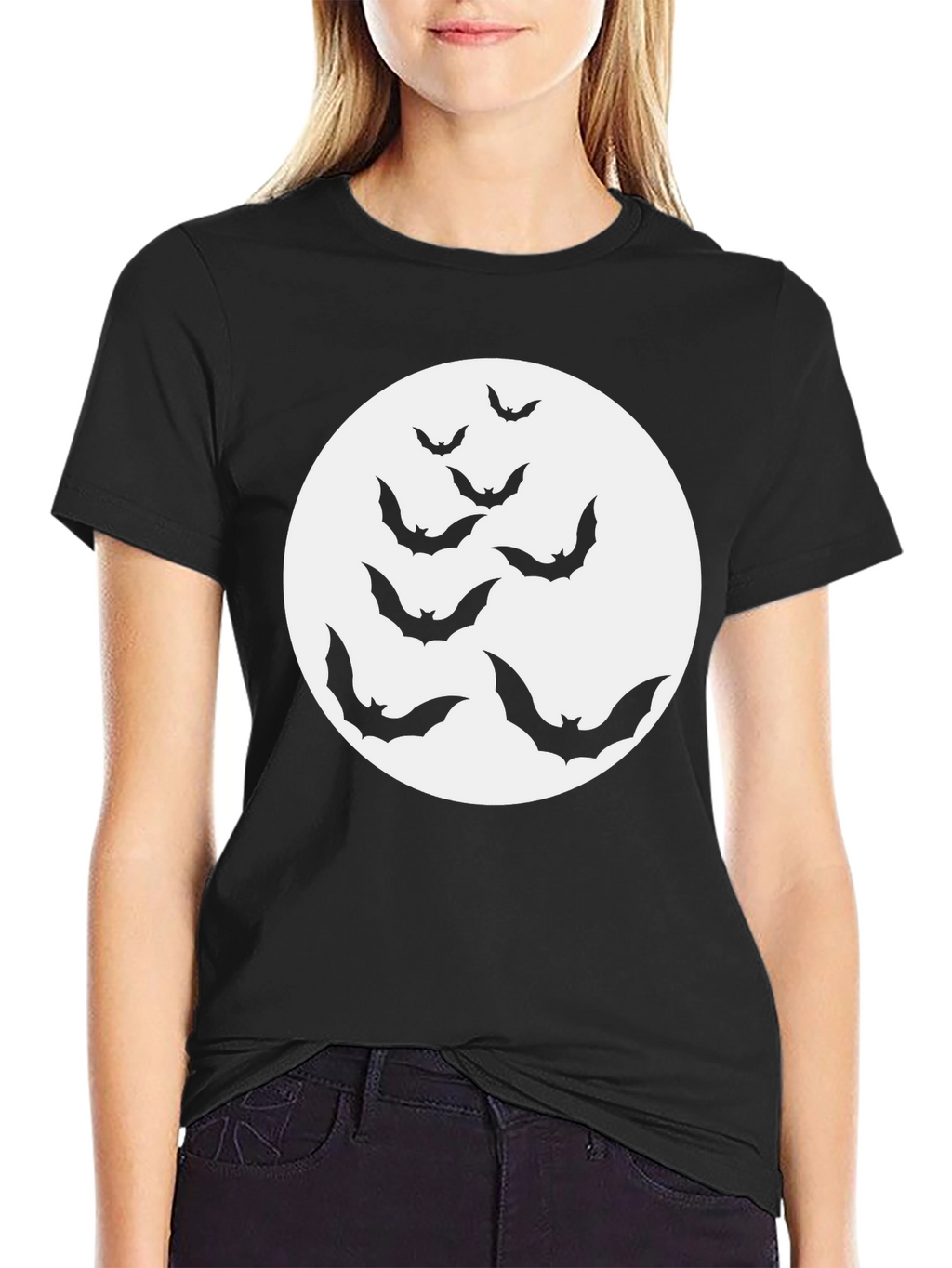 Halloween Bat Moon T-Shirt